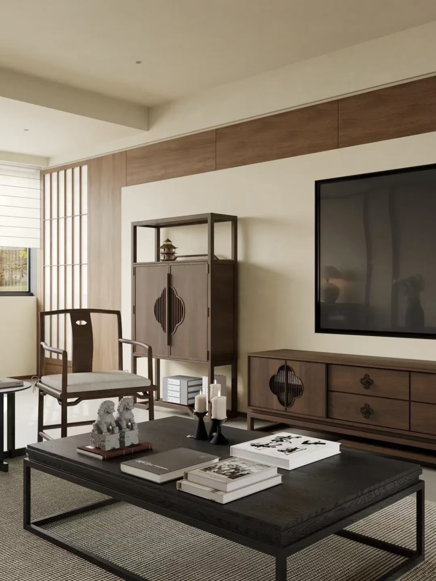 禅意新中式[ID: 115623082]_建e效果图