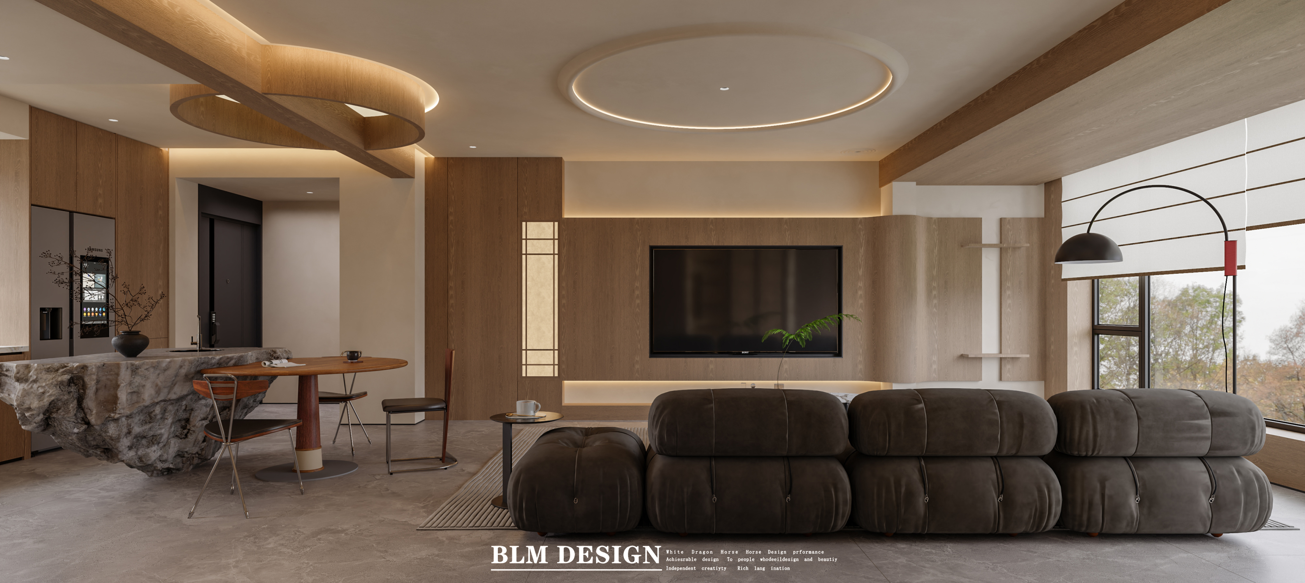 原木风-白龙马效果图[ID: 115819539]_建e效果图