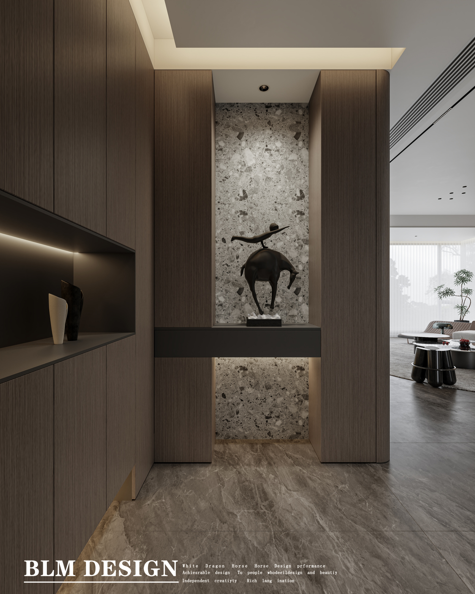 意式设计案例分享——白龙马效果图[ID: 115819684]_建e效果图