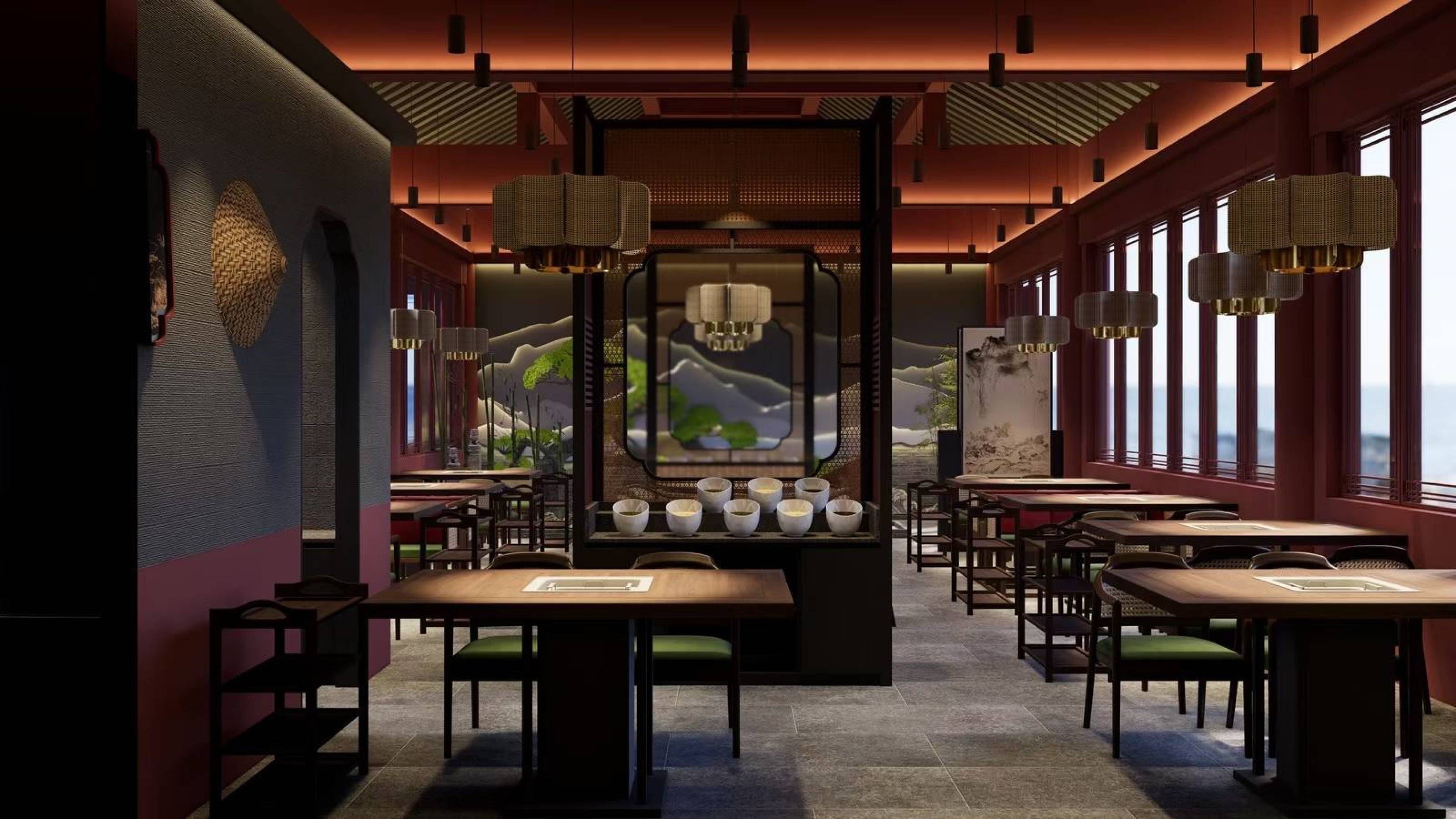 火锅店[ID: 115819767]_建e效果图