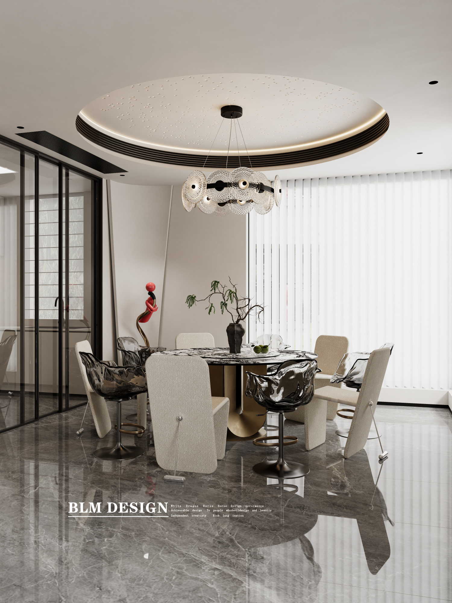 现代轻奢-白龙马效果图[ID: 115754157]_建e效果图