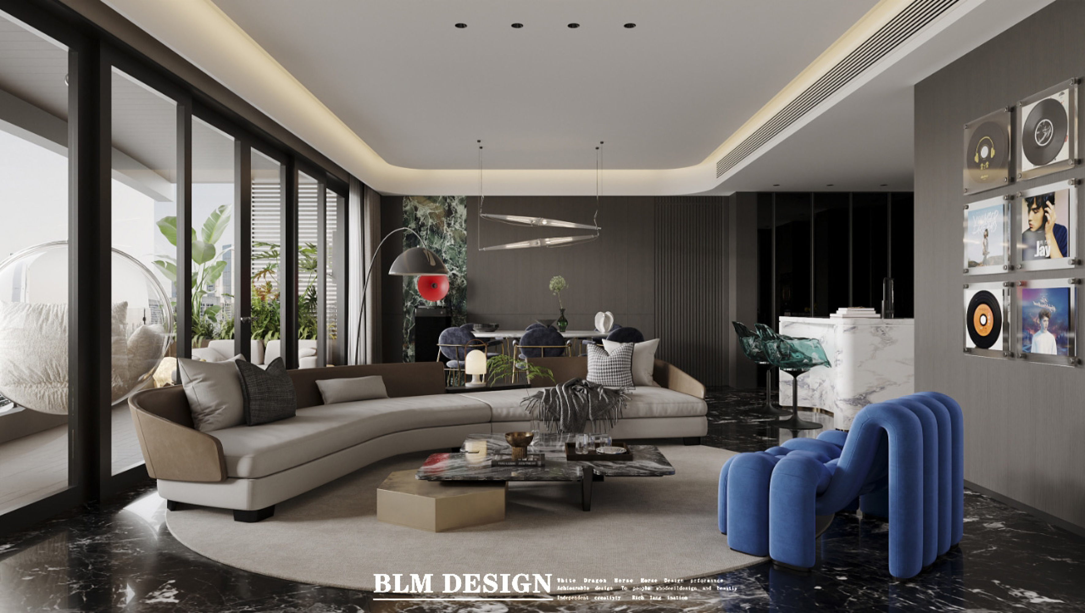 现代设计案例分享——白龙马效果图[ID: 115754109]_建e效果图