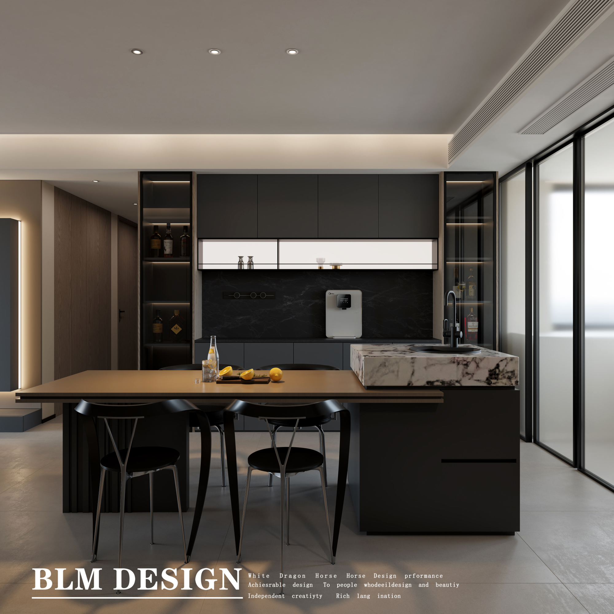 意式客餐厅——白龙马效果图[ID: 115754238]_建e效果图