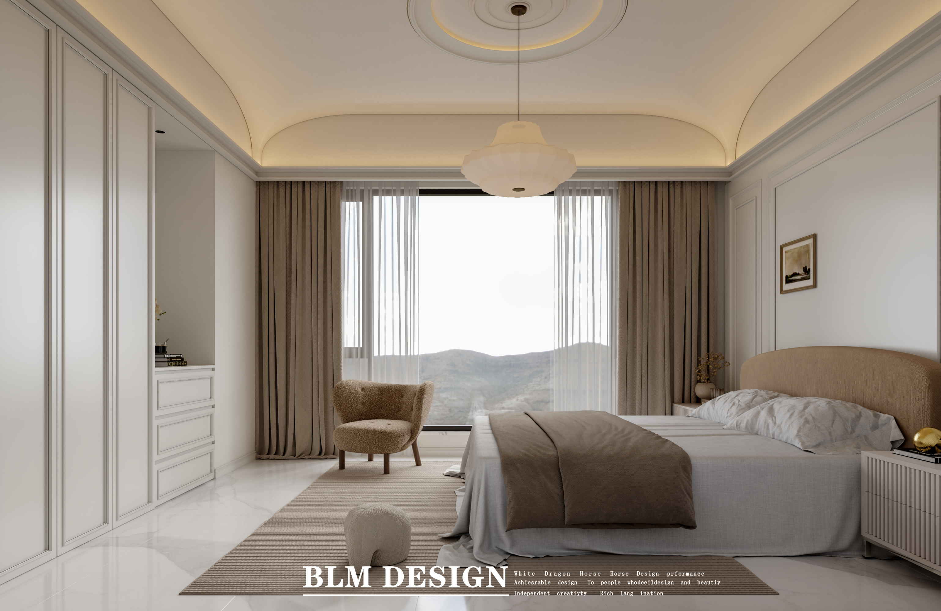 现代客餐厅——白龙马效果图[ID: 115754115]_建e效果图