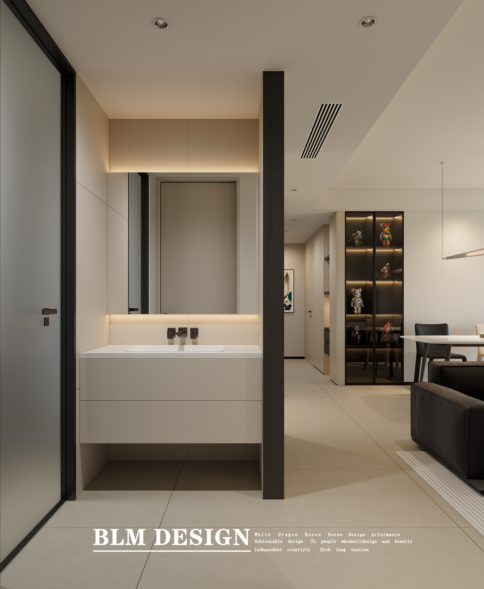 现代设计案例分享——白龙马效果图[ID: 115754146]_建e效果图
