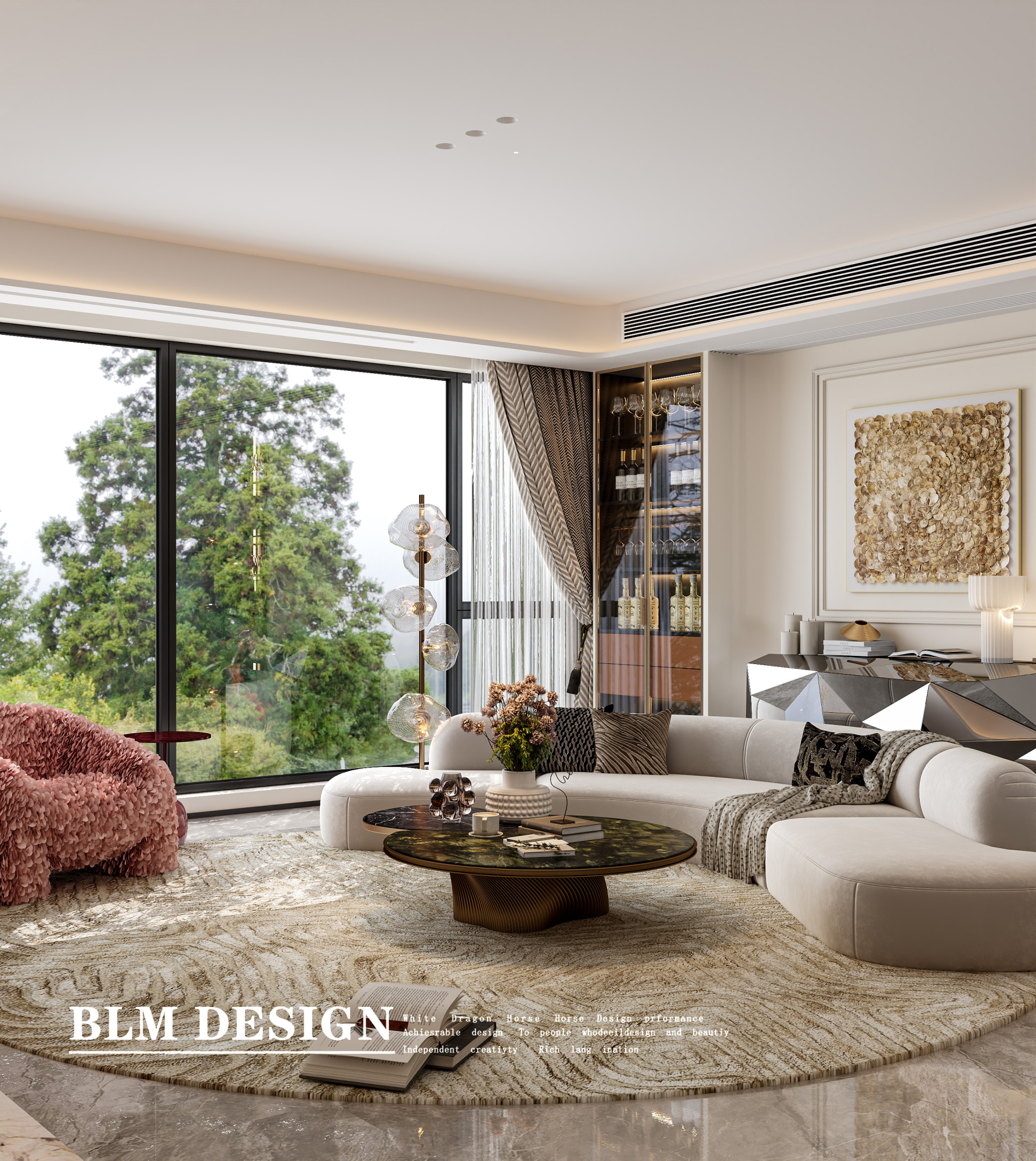 现代轻奢风-白龙马效果图[ID: 115754114]_建e效果图