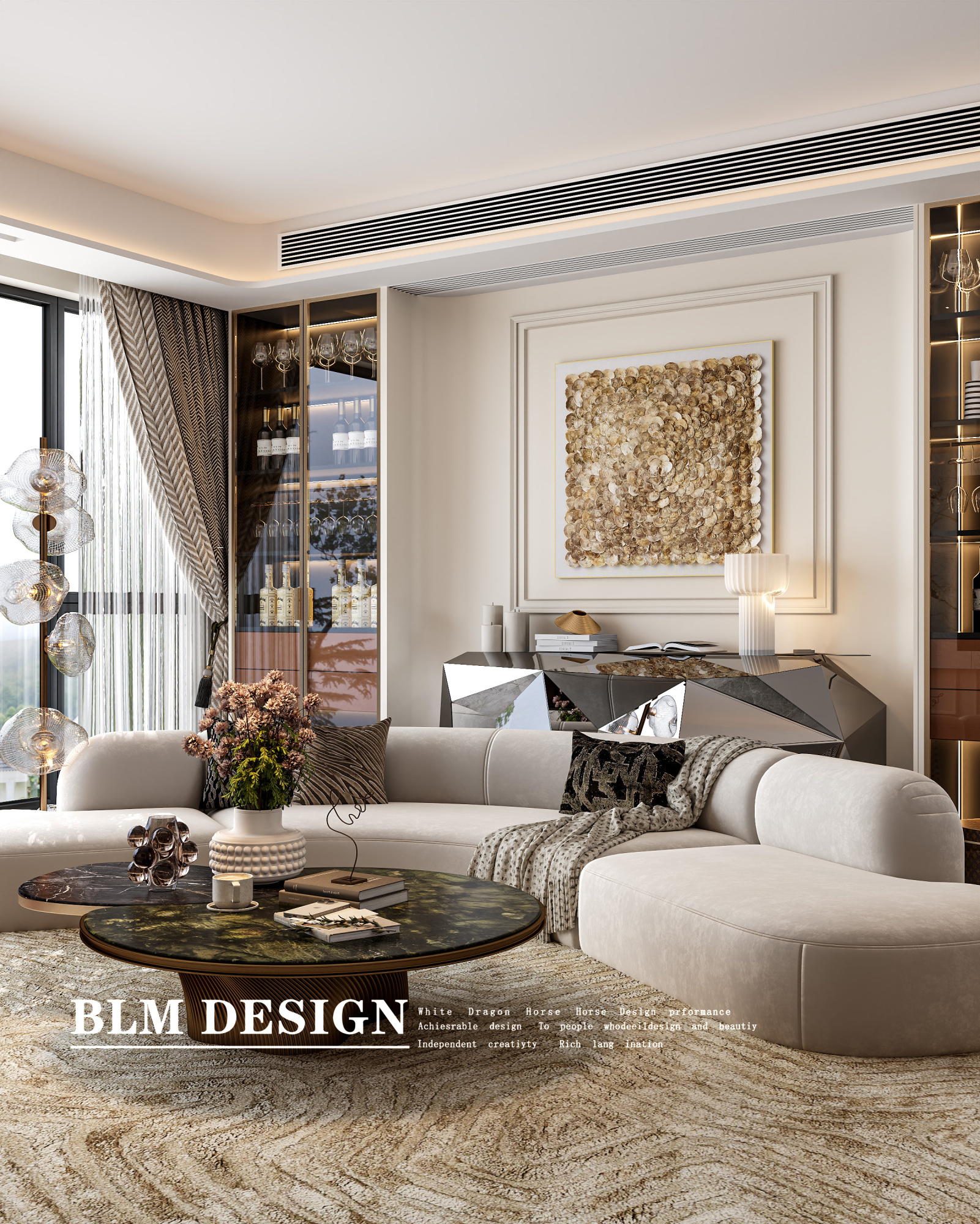现代轻奢风-白龙马效果图[ID: 115754114]_建e效果图