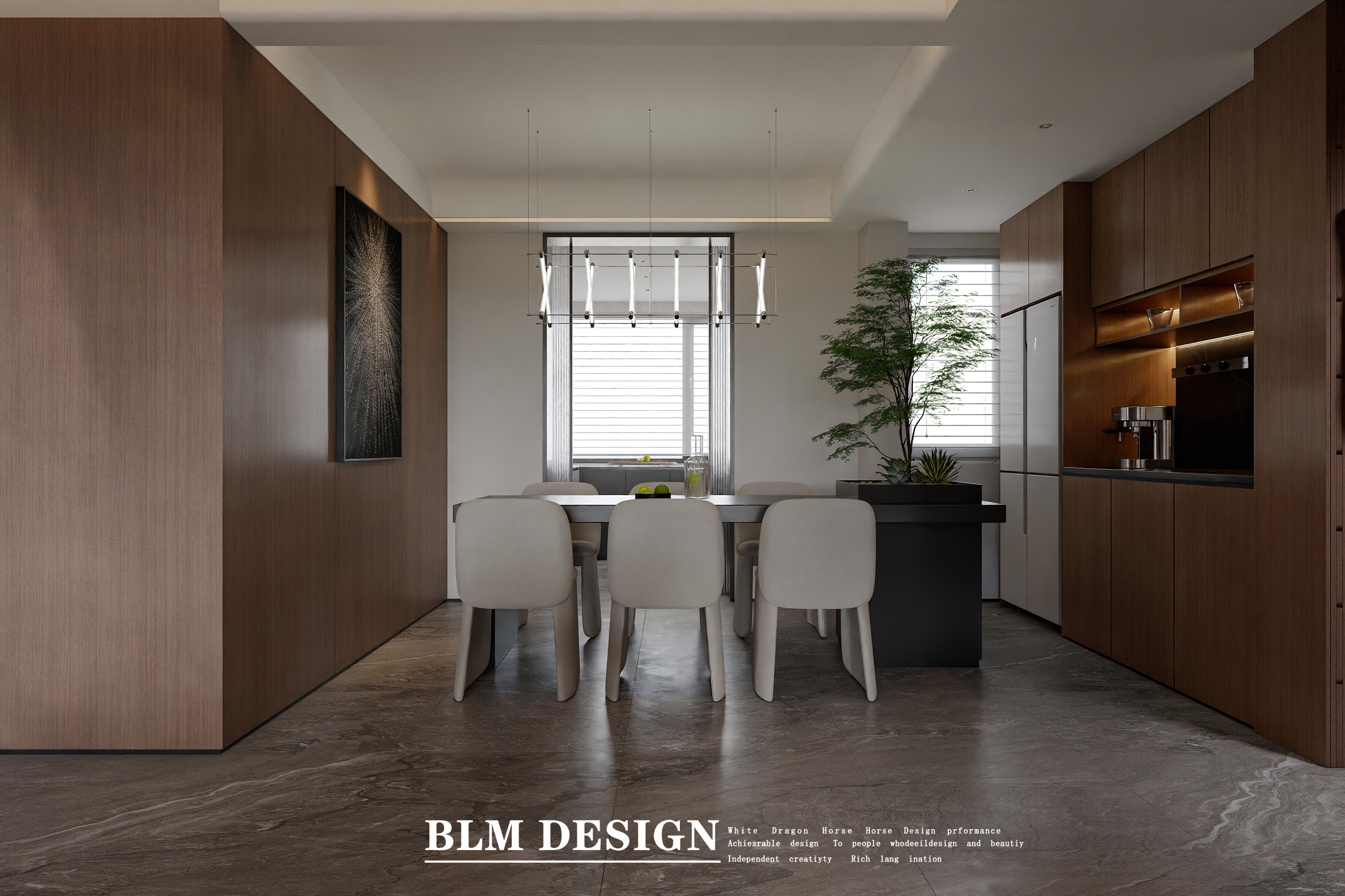 意式客餐厅——白龙马效果图[ID: 115426488]_建e效果图