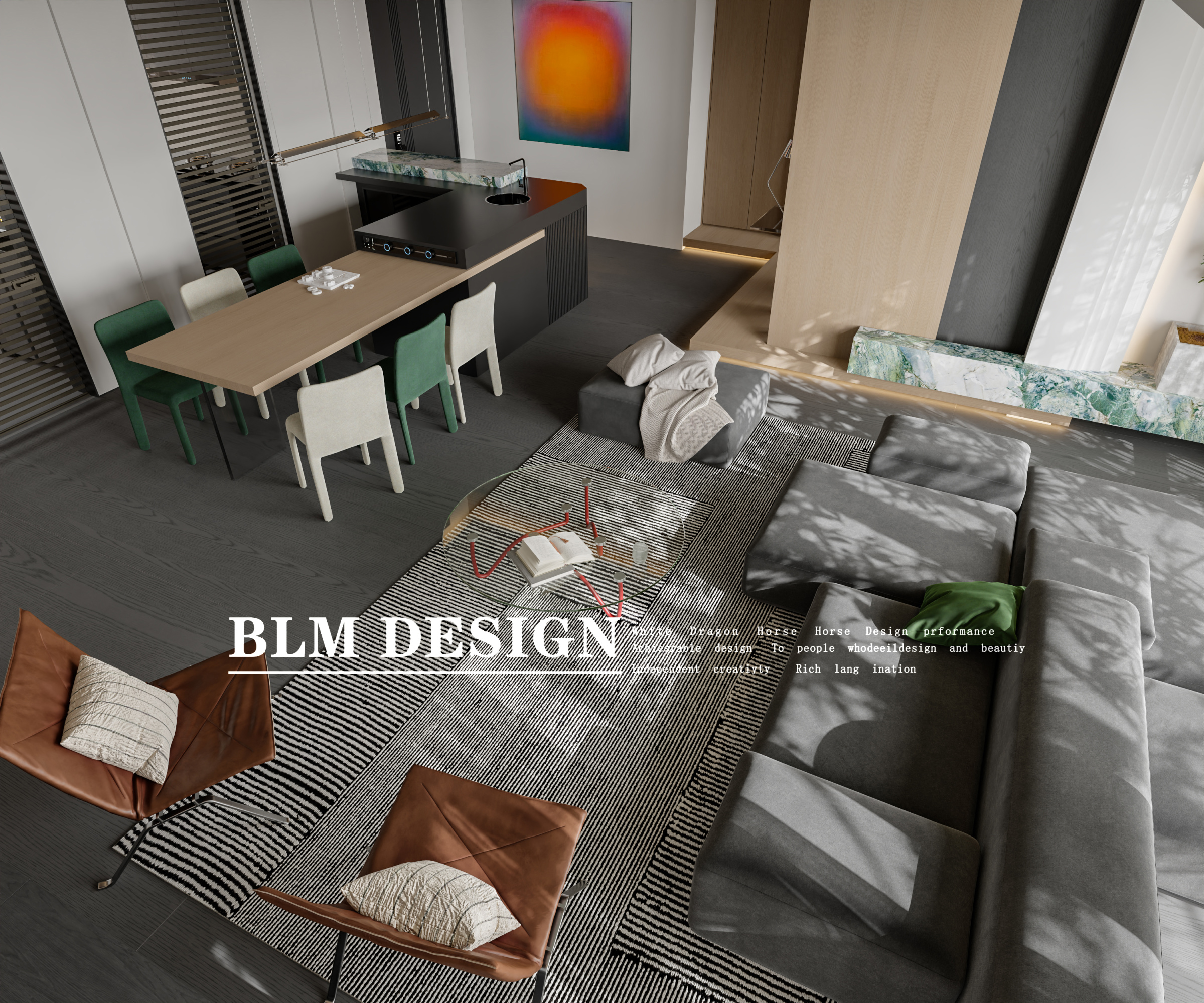 现代——白龙马效果图[ID: 115426527]_建e效果图