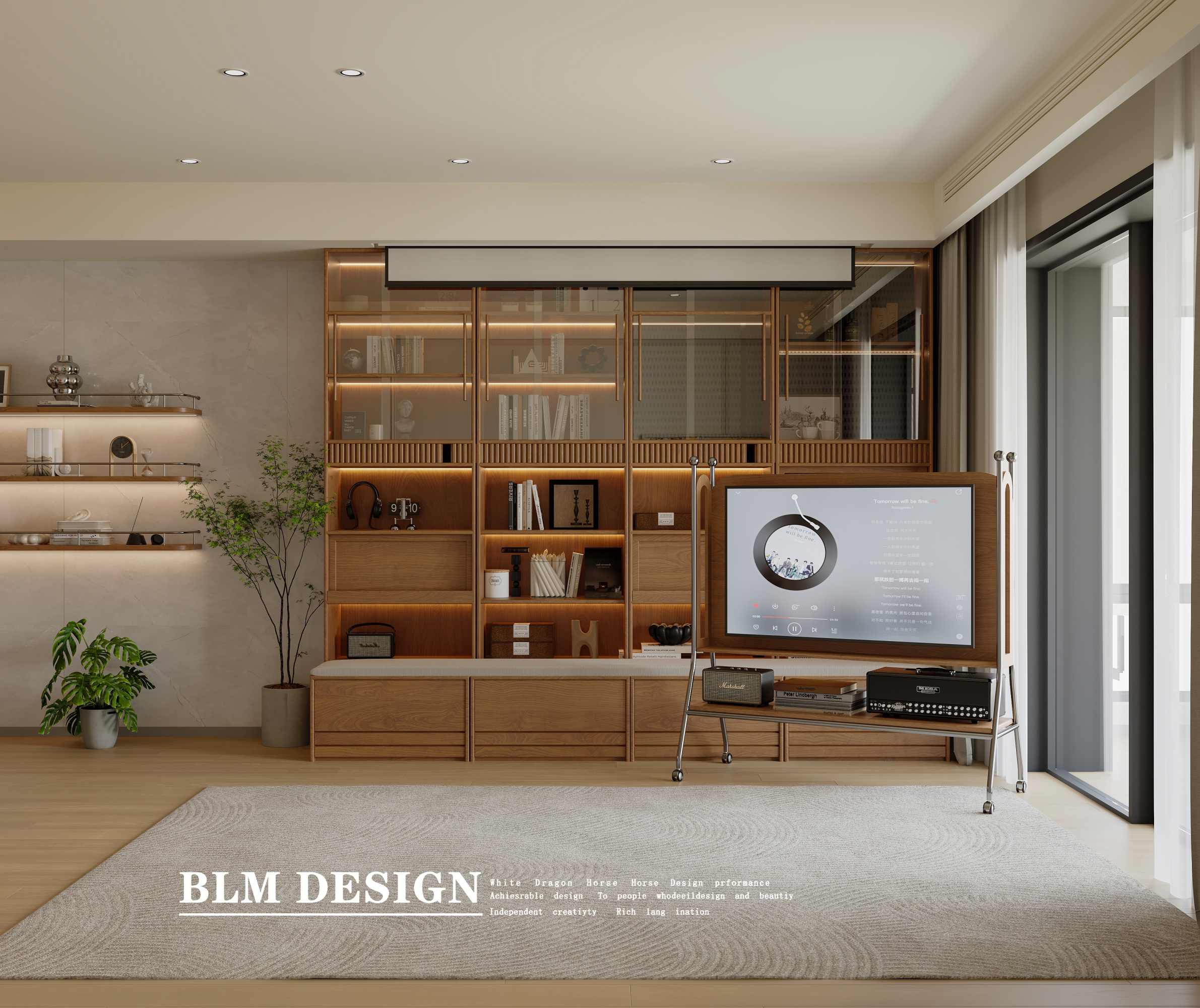 现代--白龙马效果图[ID: 115426403]_建e效果图