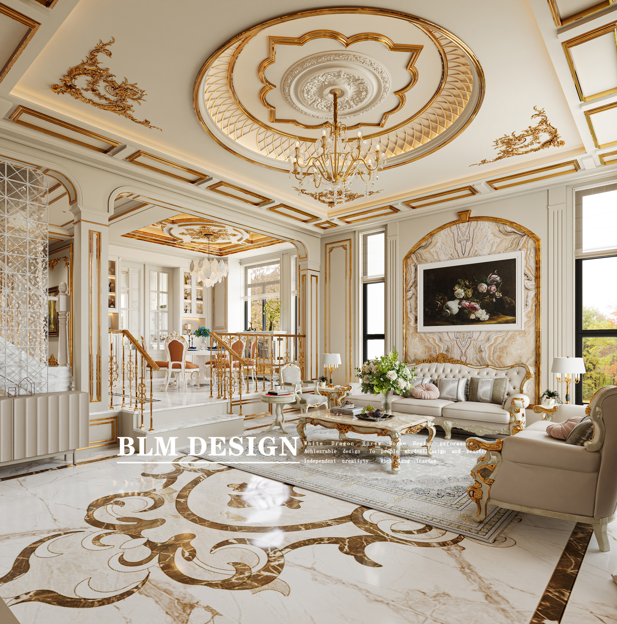 法式别墅案例[ID: 115360936]_建e效果图