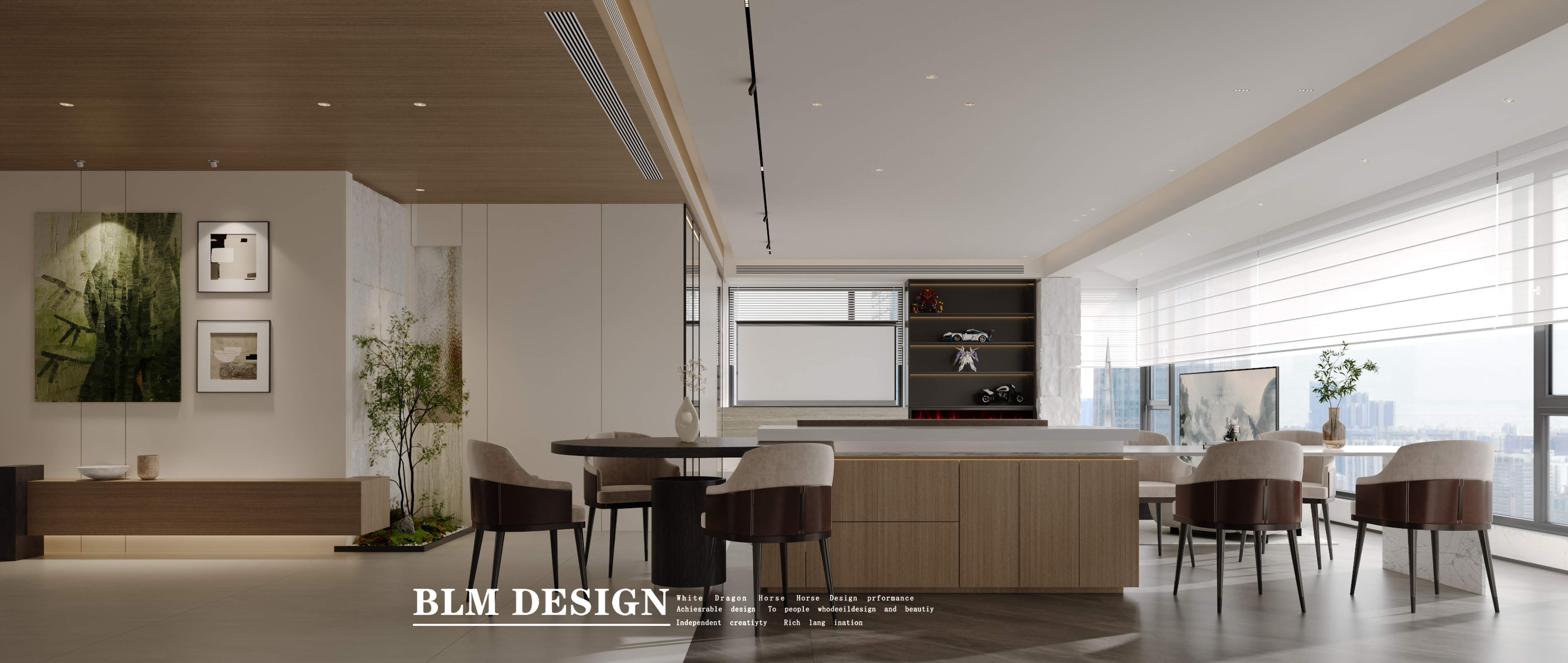 现代风-白龙马效果图[ID: 115360863]_建e效果图