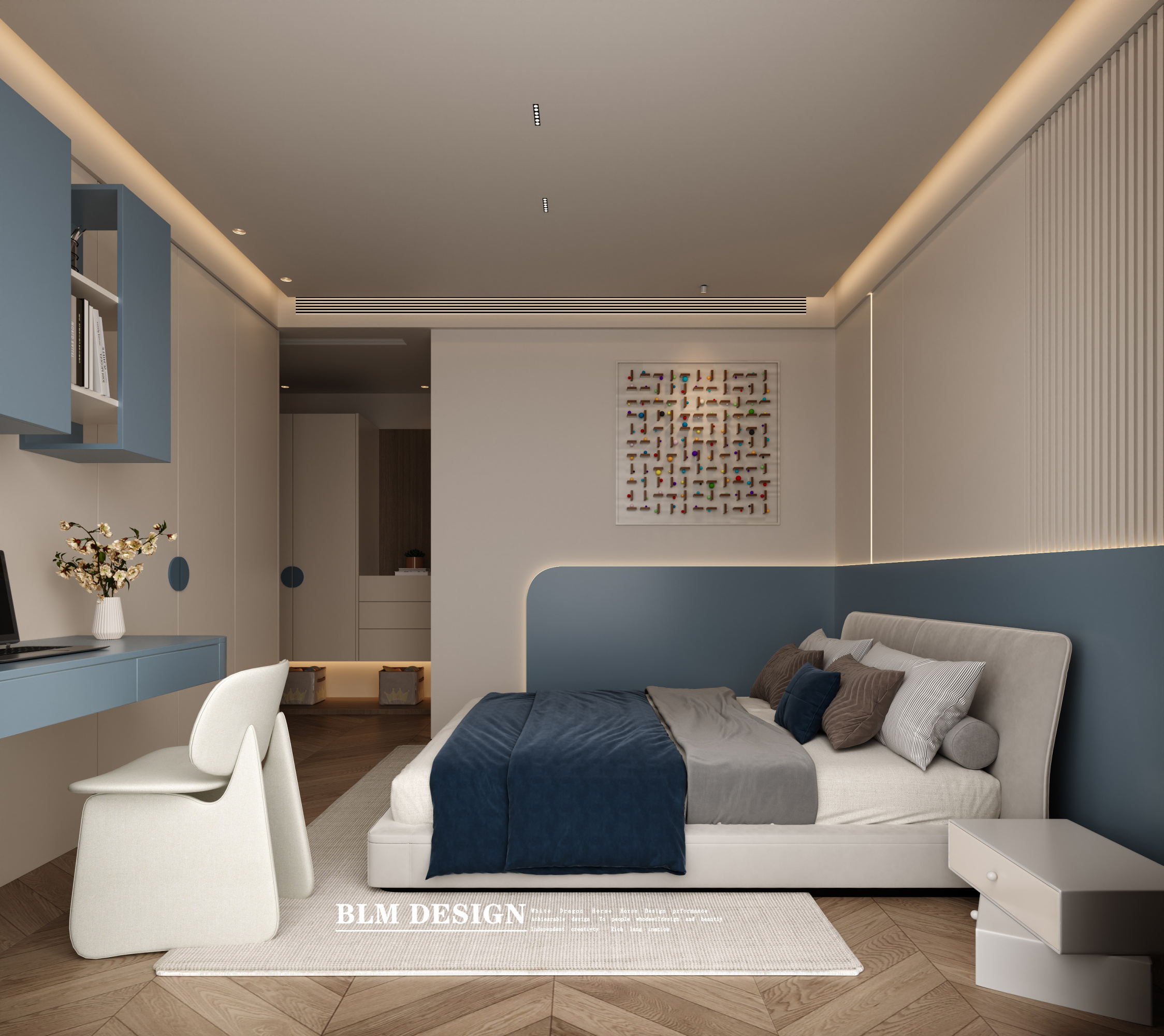 现代风-白龙马效果图[ID: 115360863]_建e效果图