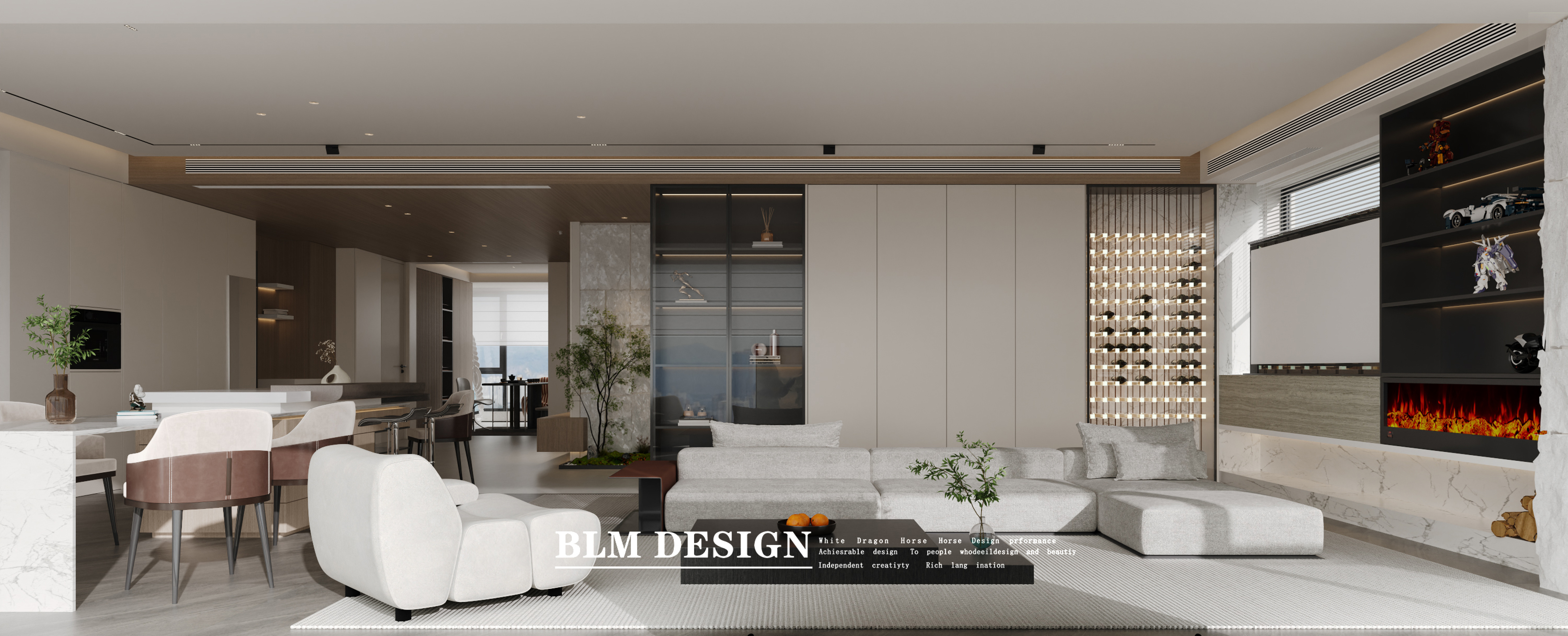 现代风-白龙马效果图[ID: 115360863]_建e效果图
