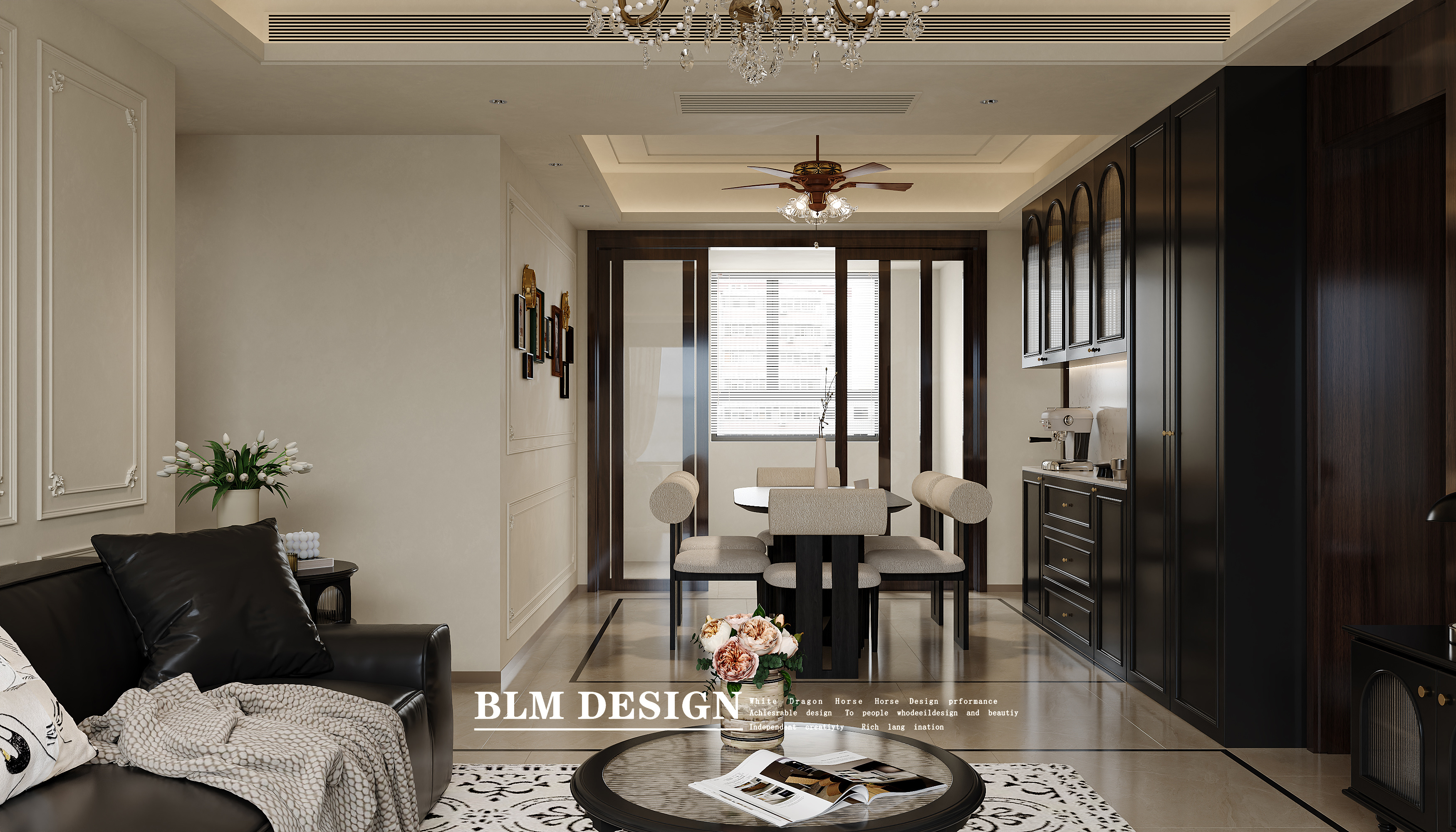 法式家装效果图案例[ID: 115360786]_建e效果图