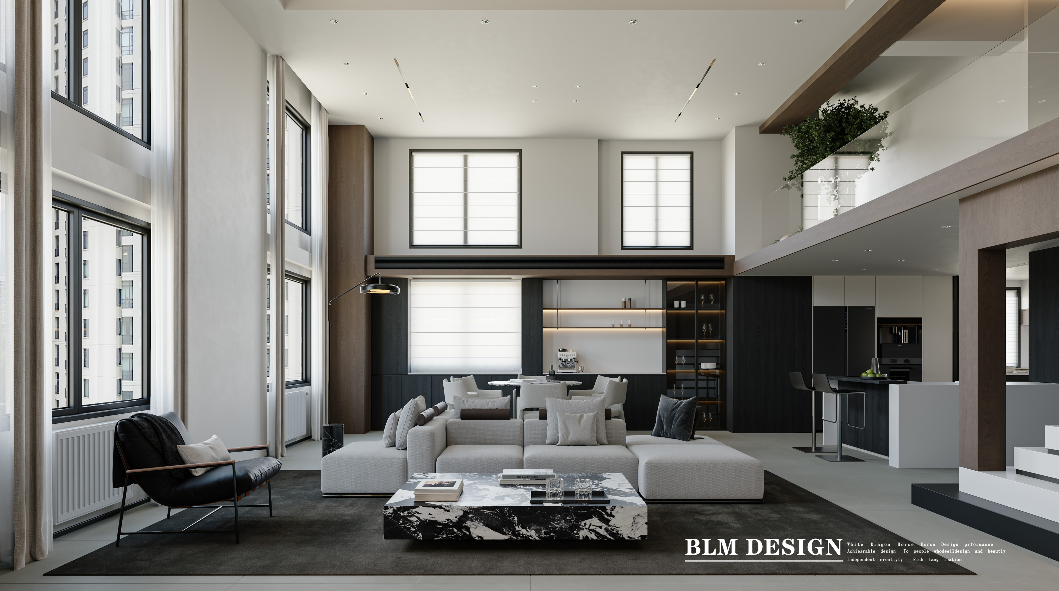 意式别墅—白龙马效果图[ID: 115360966]_建e效果图