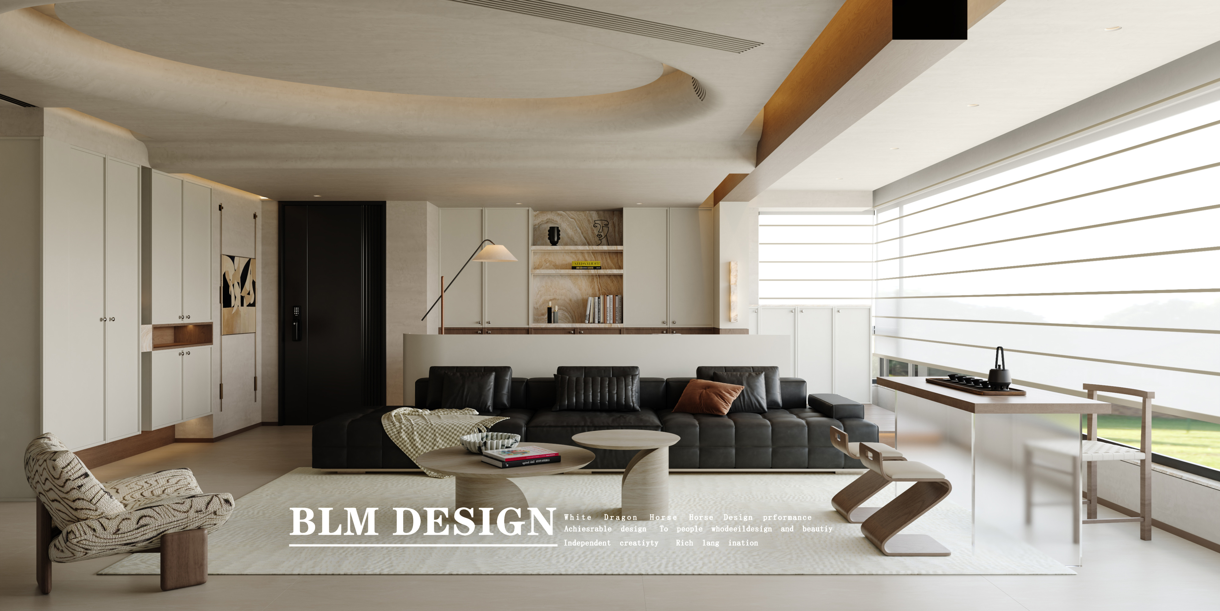 现代风-白龙马效果图[ID: 115557387]_建e效果图