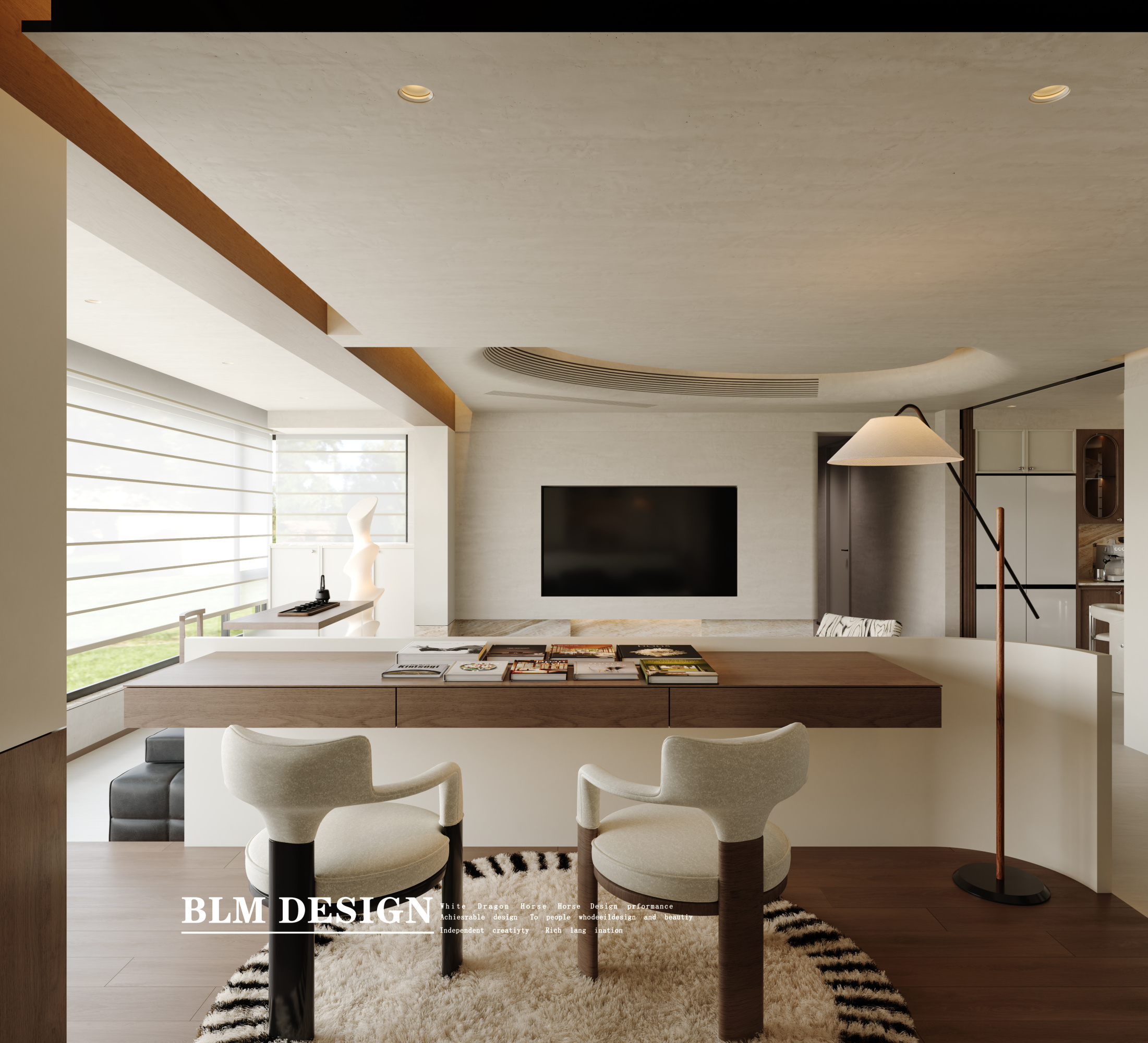 现代风-白龙马效果图[ID: 115557387]_建e效果图
