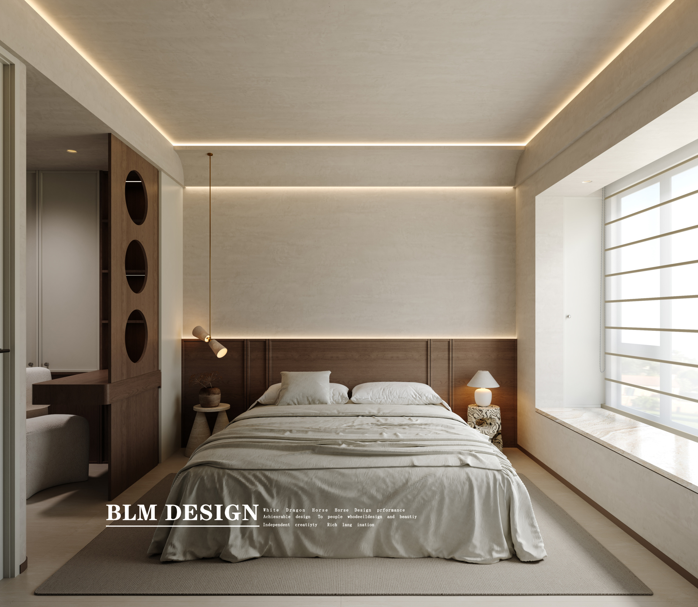 现代风-白龙马效果图[ID: 115557387]_建e效果图