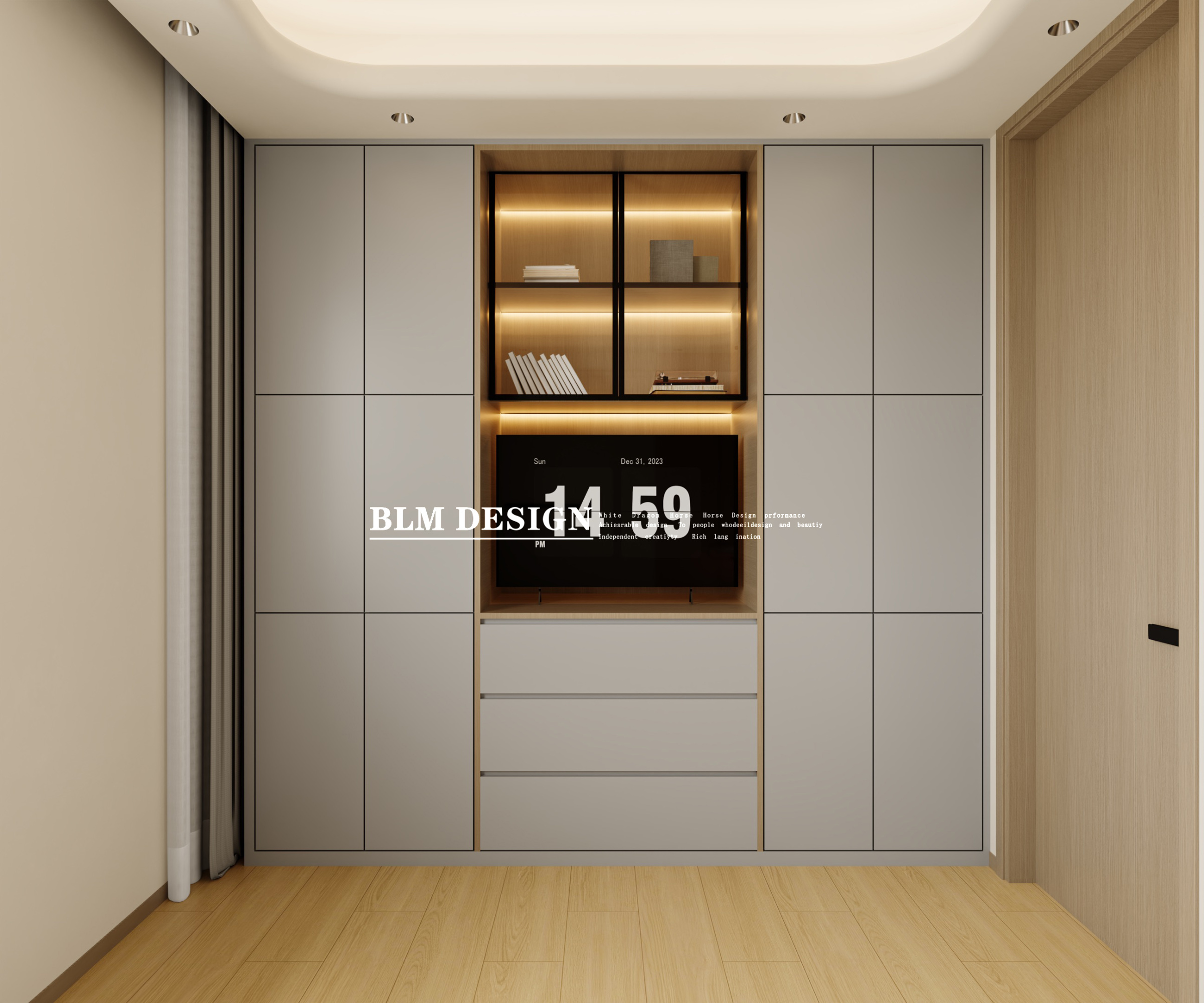 现代--白龙马效果图[ID: 115557467]_建e效果图