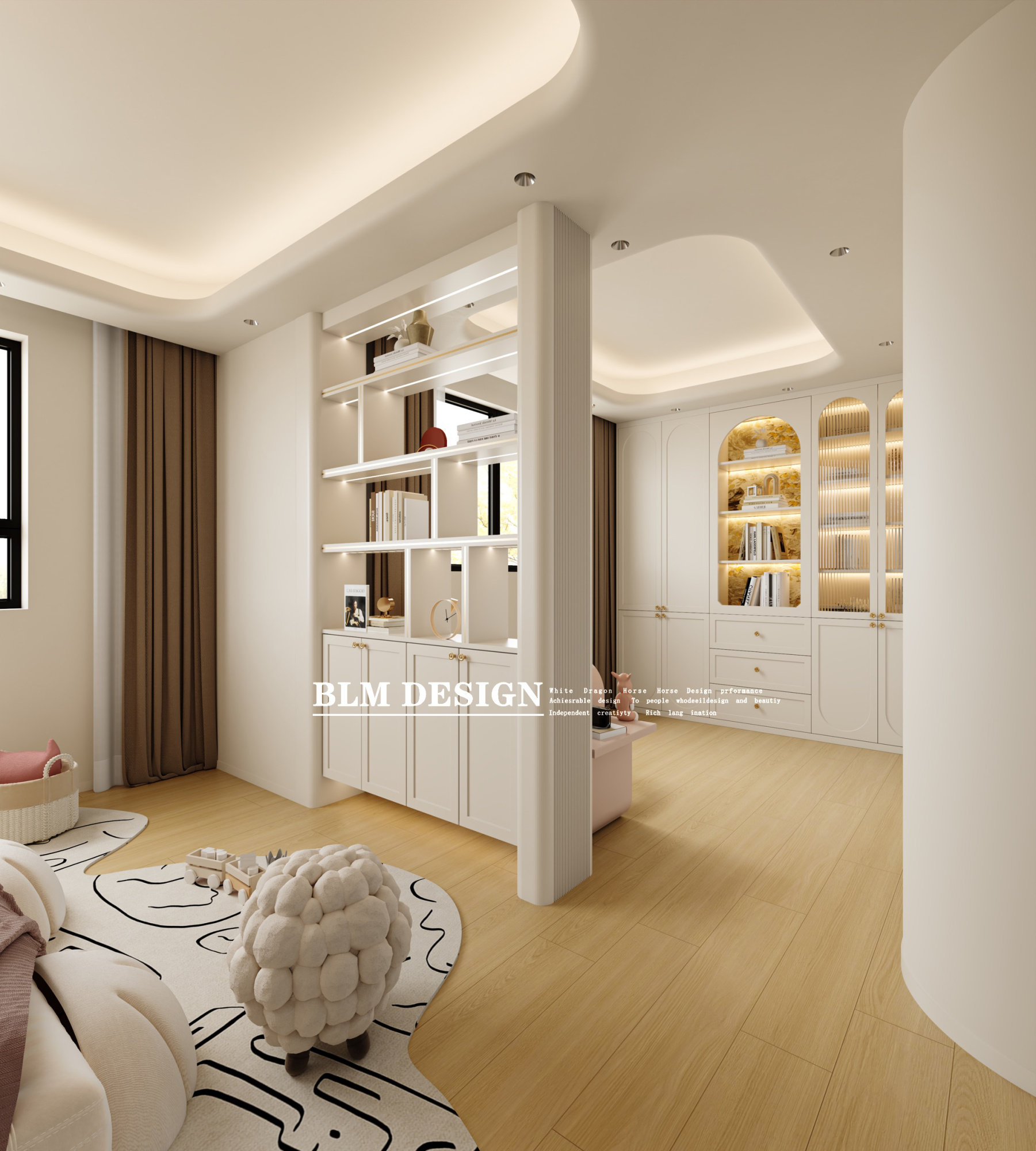 现代--白龙马效果图[ID: 115557467]_建e效果图