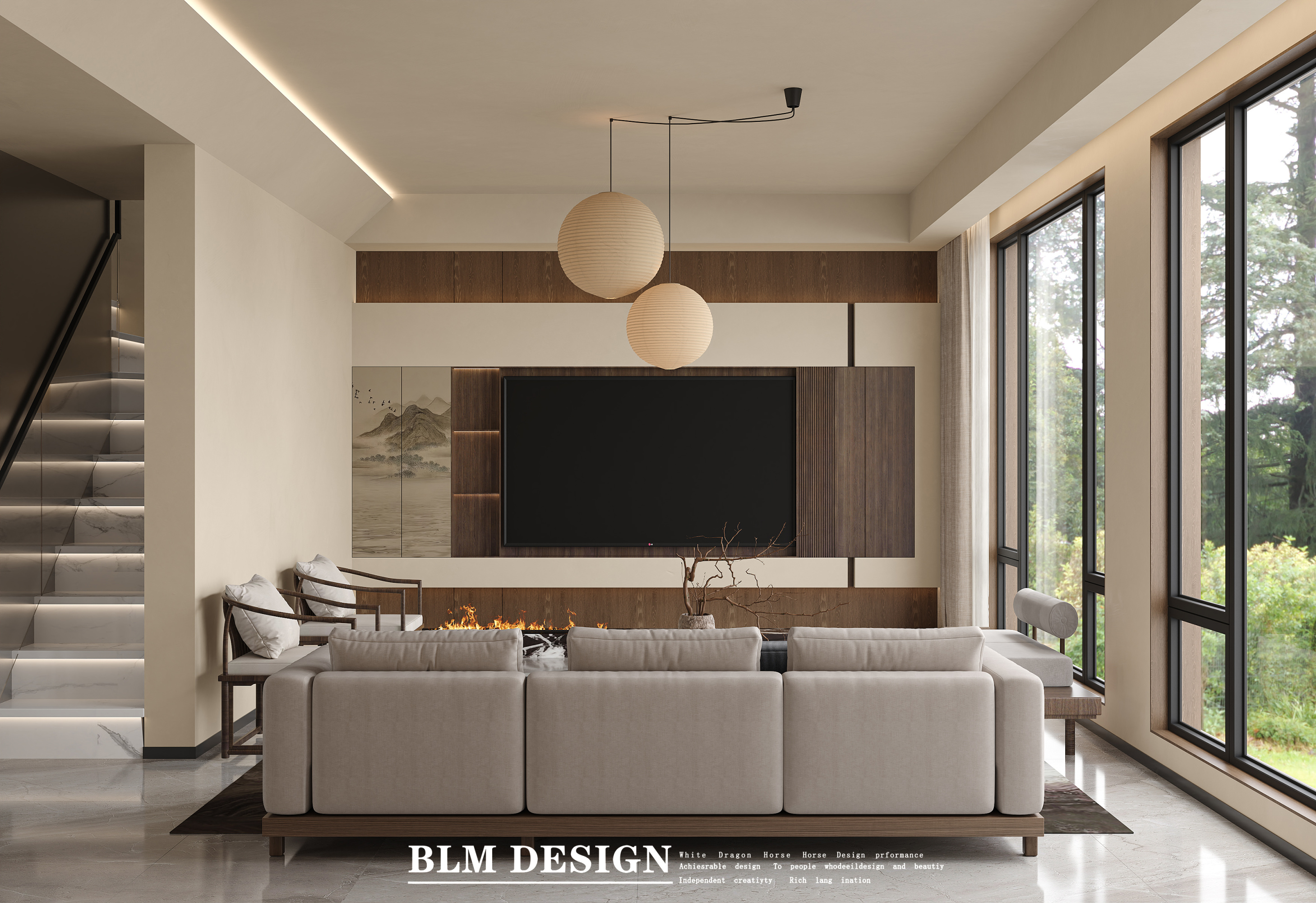 现代家装效果图案例[ID: 115557388]_建e效果图