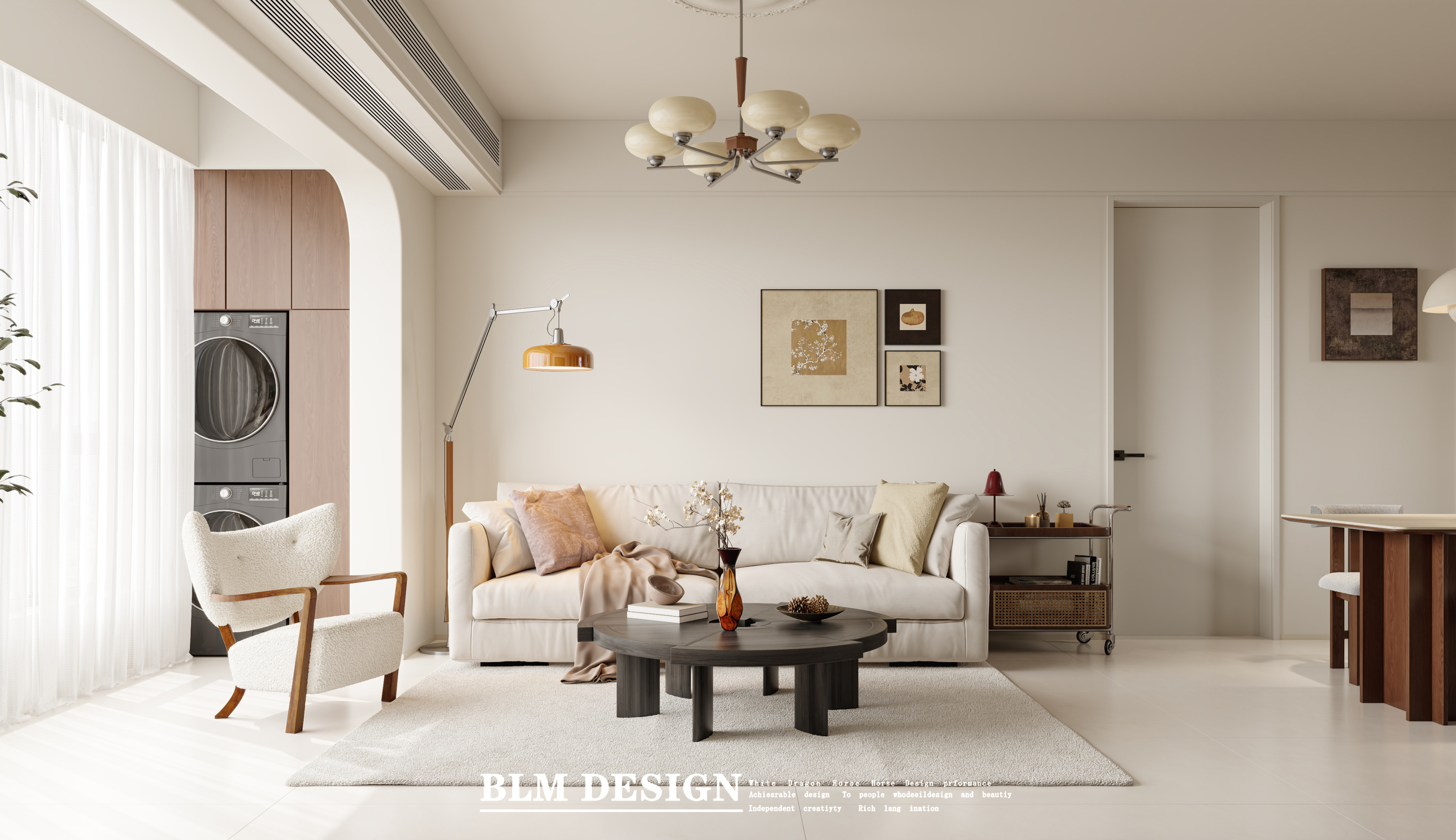 奶油中古设计案例分享[ID: 115557520]_建e效果图