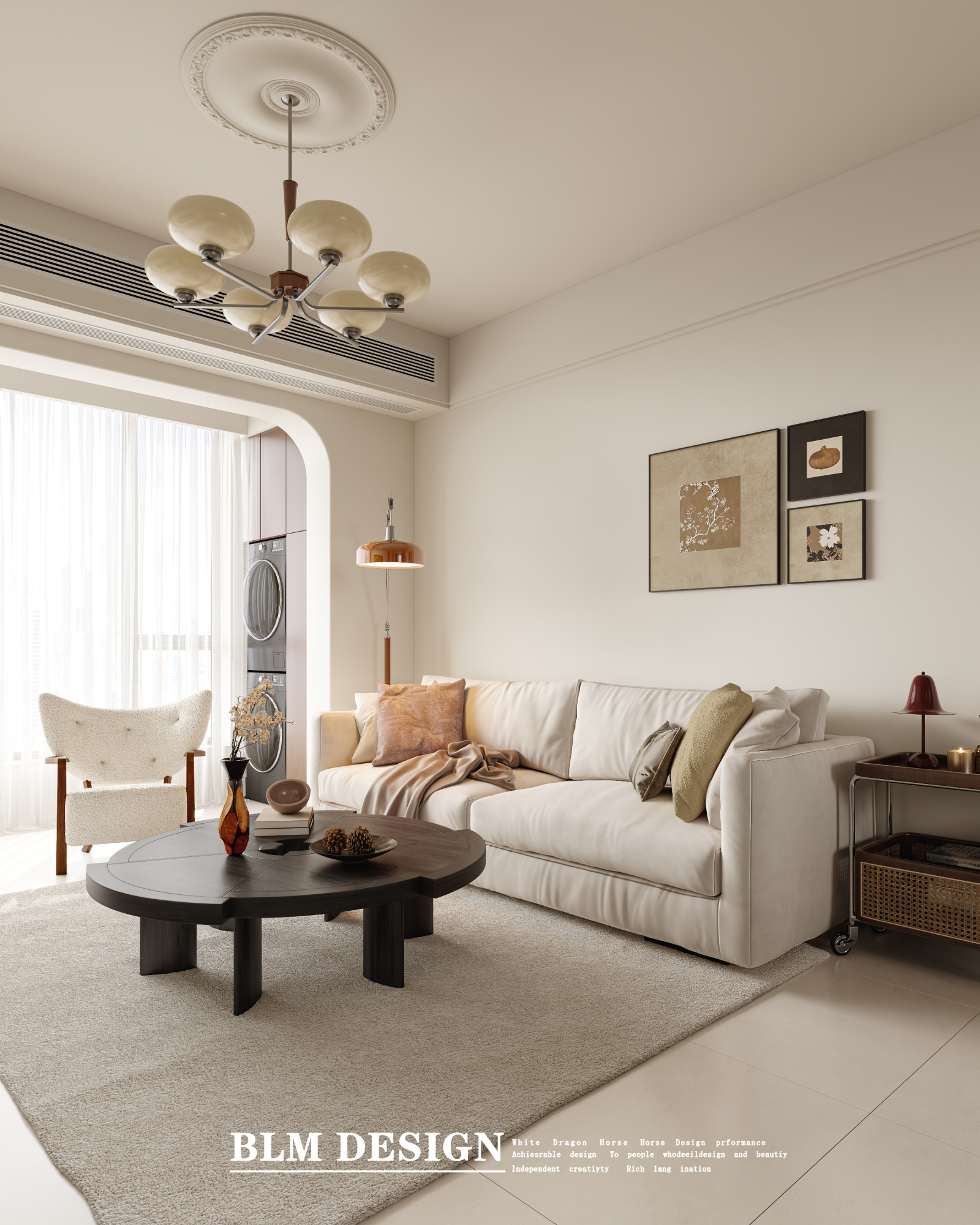 奶油中古设计案例分享[ID: 115557520]_建e效果图