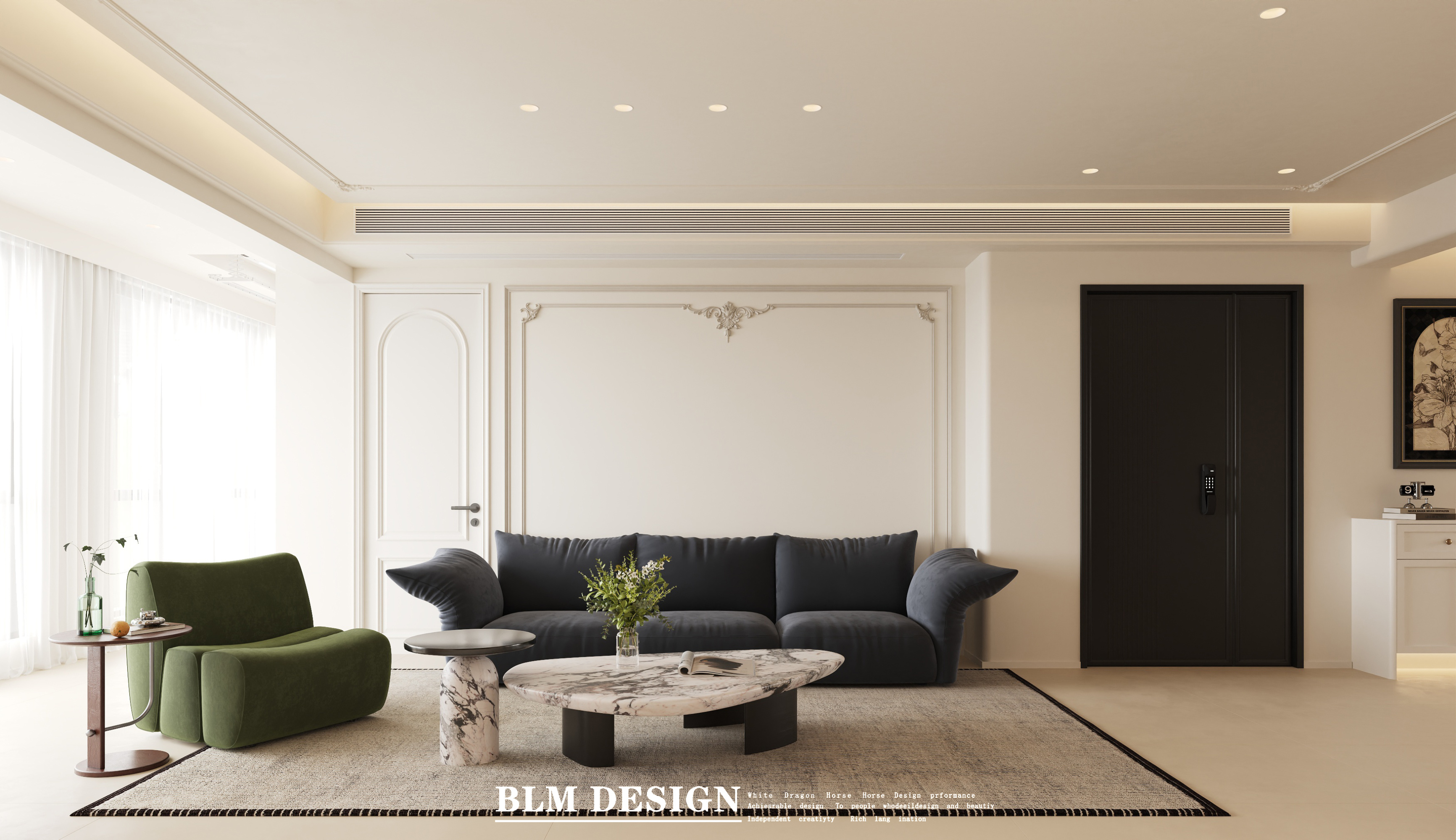 法式家装效果图案例[ID: 115557600]_建e效果图
