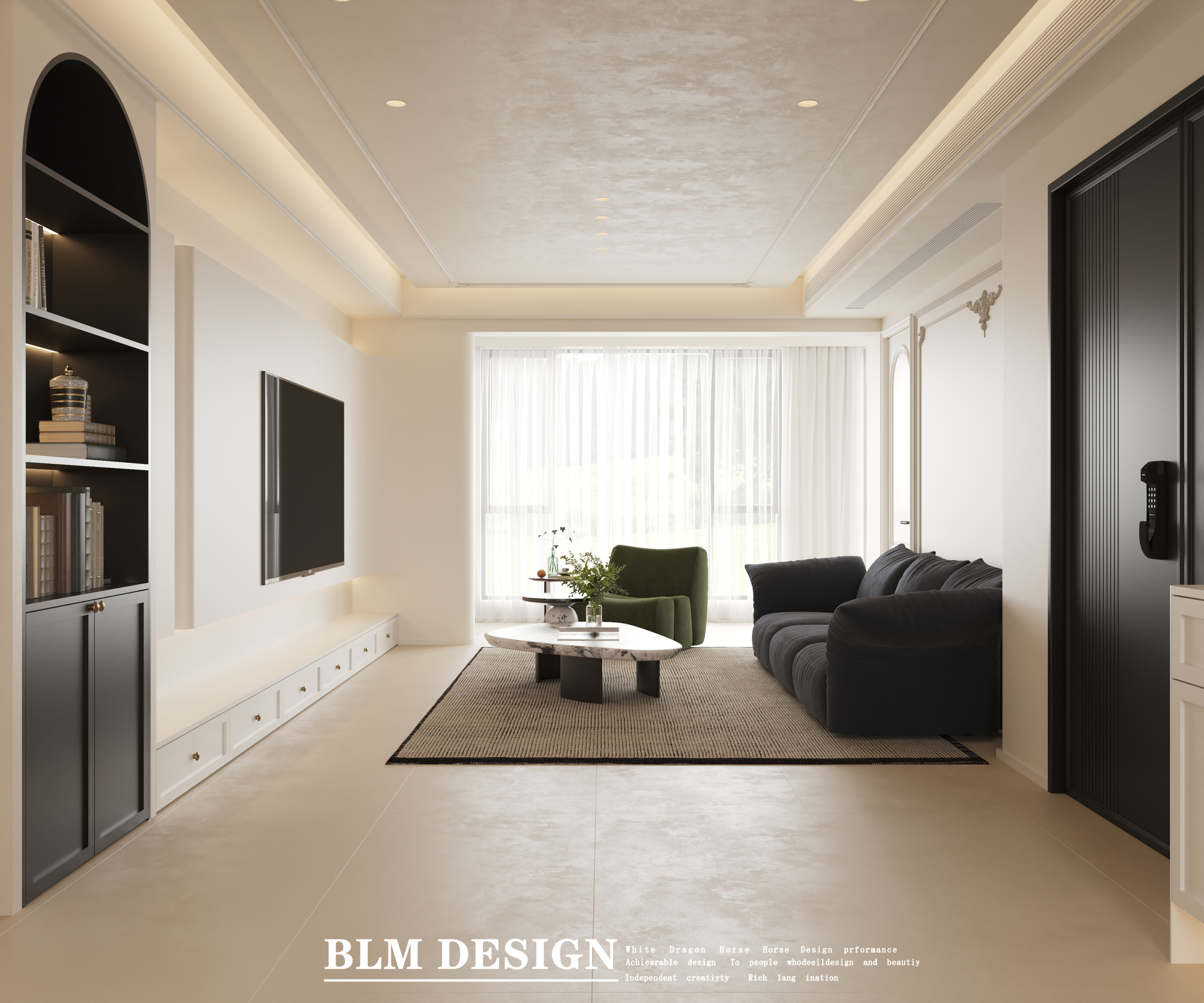 法式家装效果图案例[ID: 115557600]_建e效果图