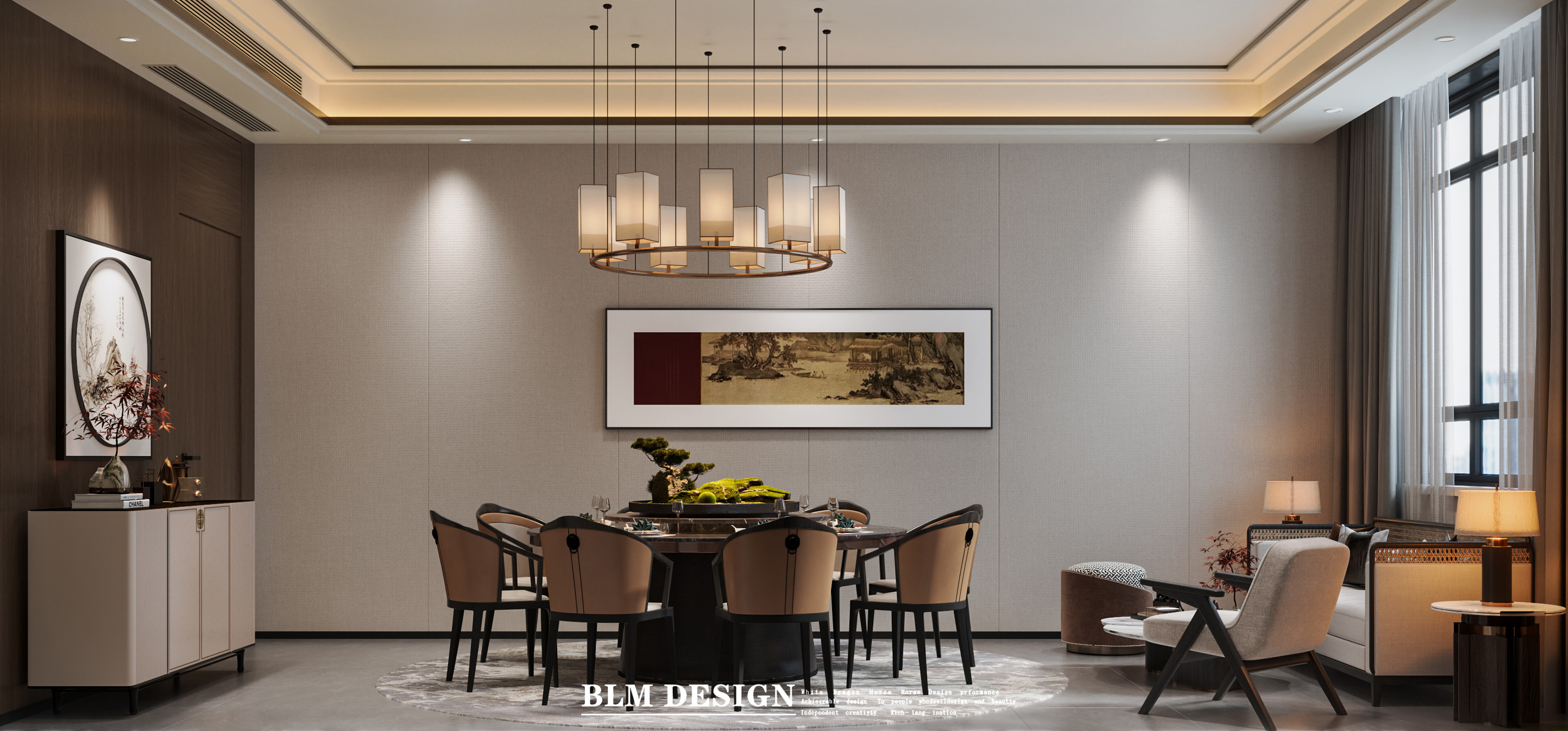 酒店设计案例分享[ID: 115557427]_建e效果图