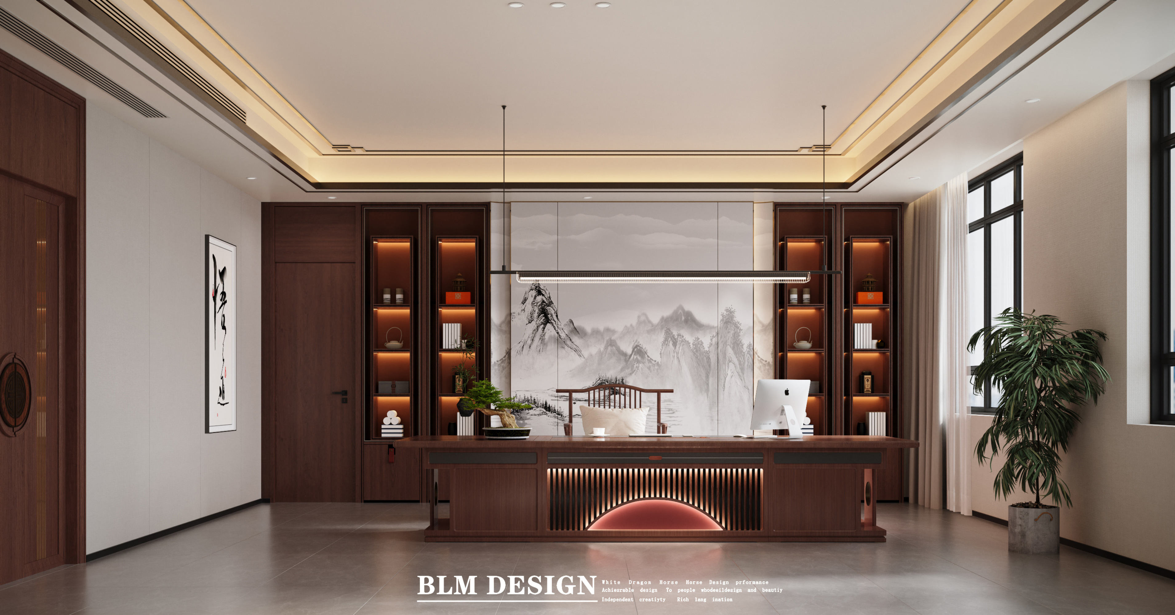 酒店设计案例分享[ID: 115557427]_建e效果图