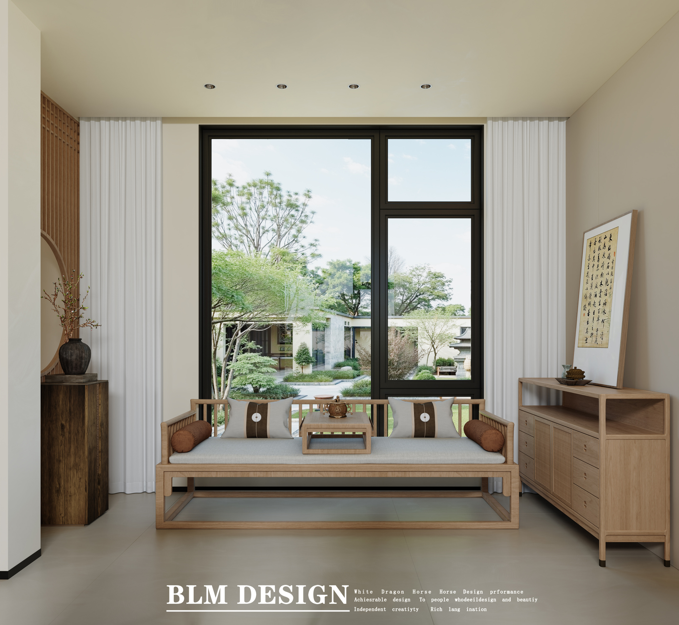 新中式效果图案例[ID: 115557458]_建e效果图