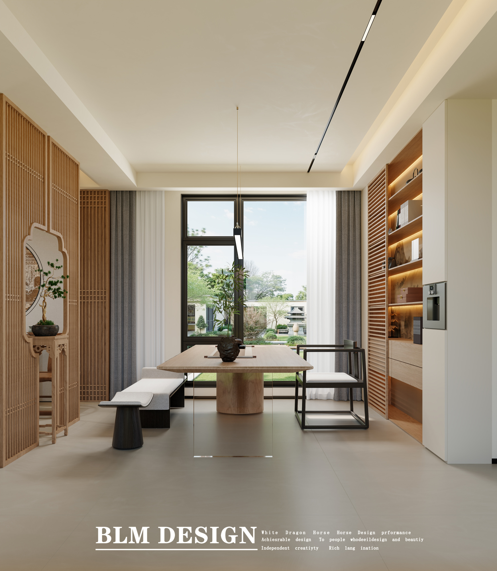 新中式效果图案例[ID: 115557458]_建e效果图