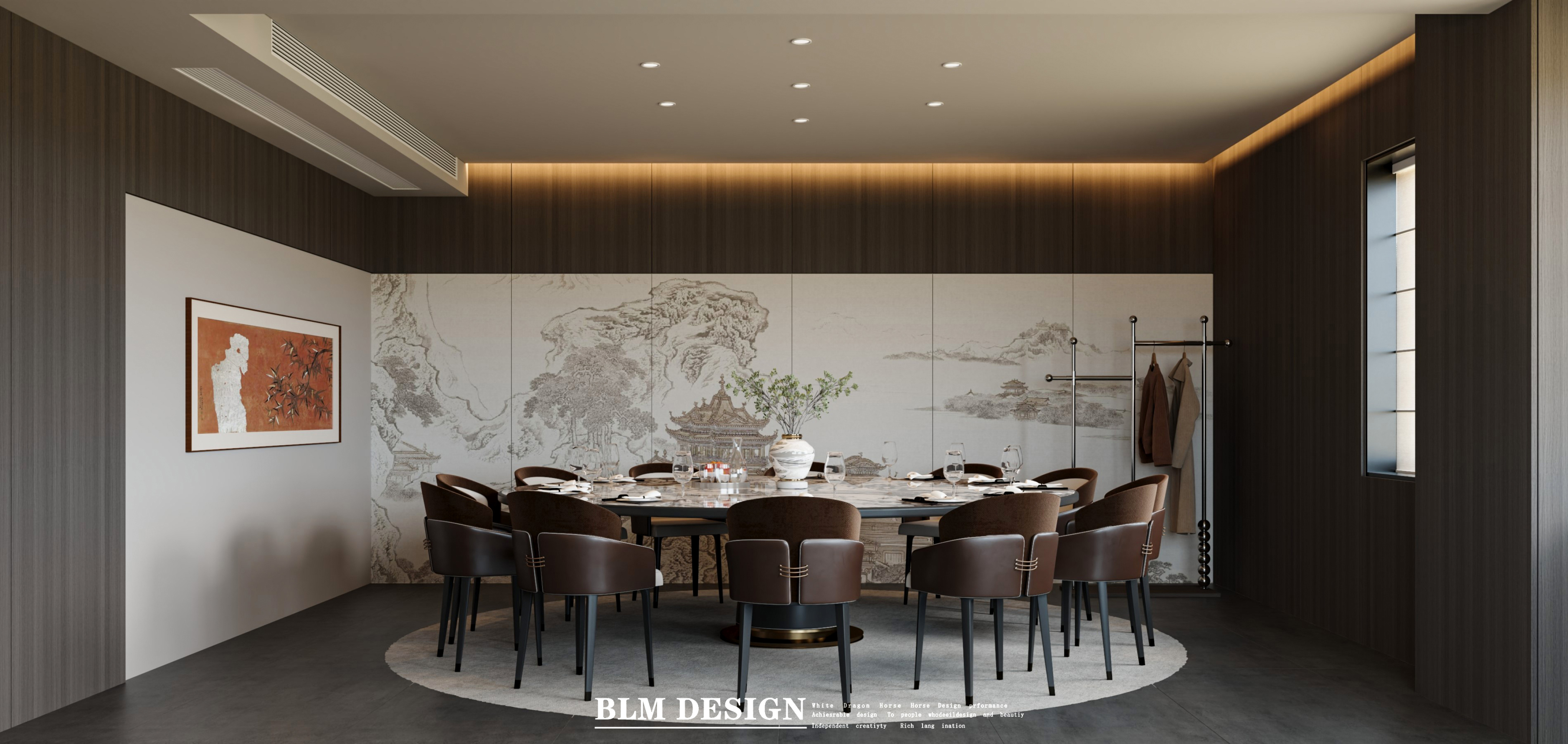 会所—白龙马效果图[ID: 115557572]_建e效果图