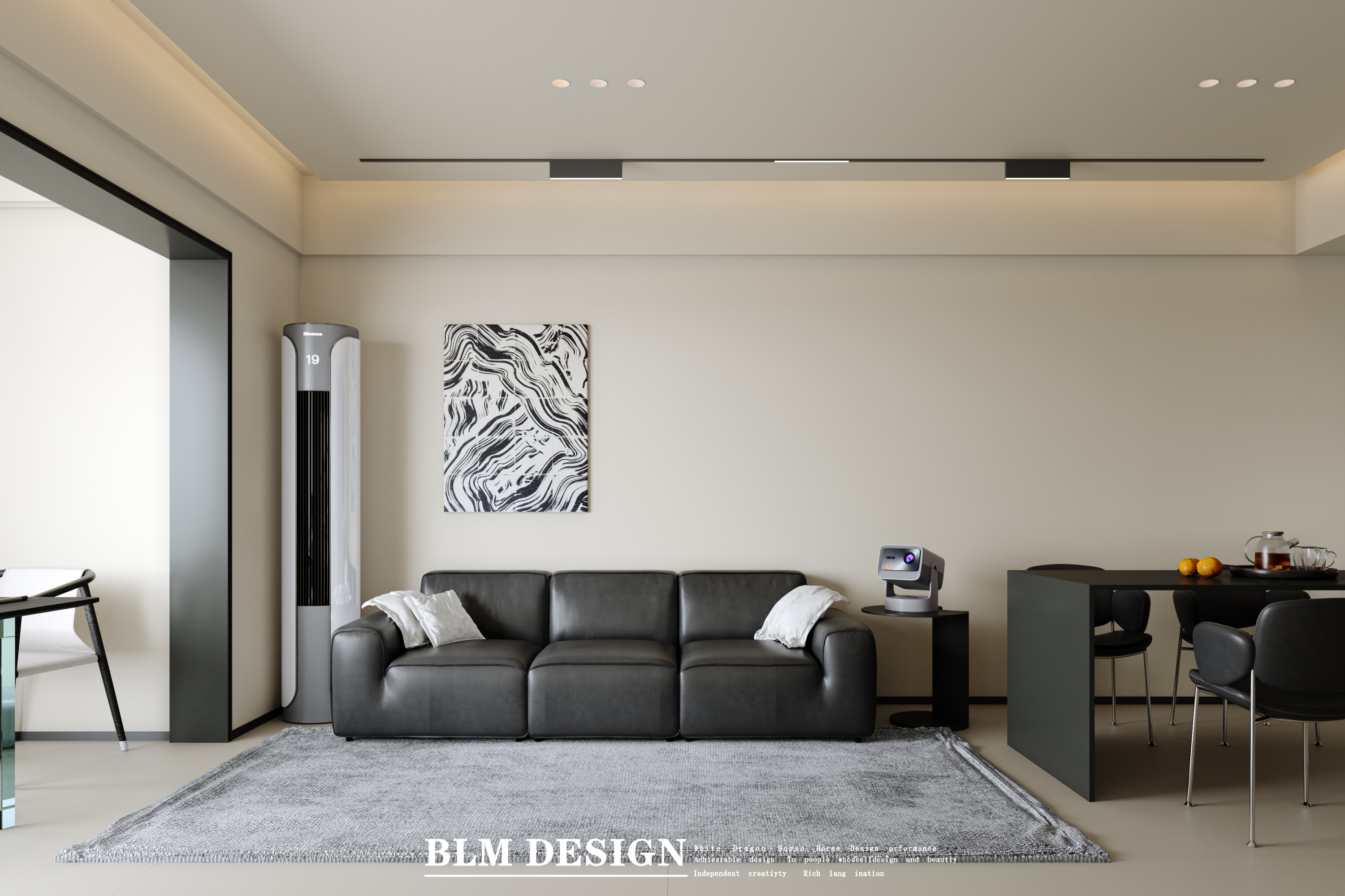 现代--白龙马效果图[ID: 115557444]_建e效果图
