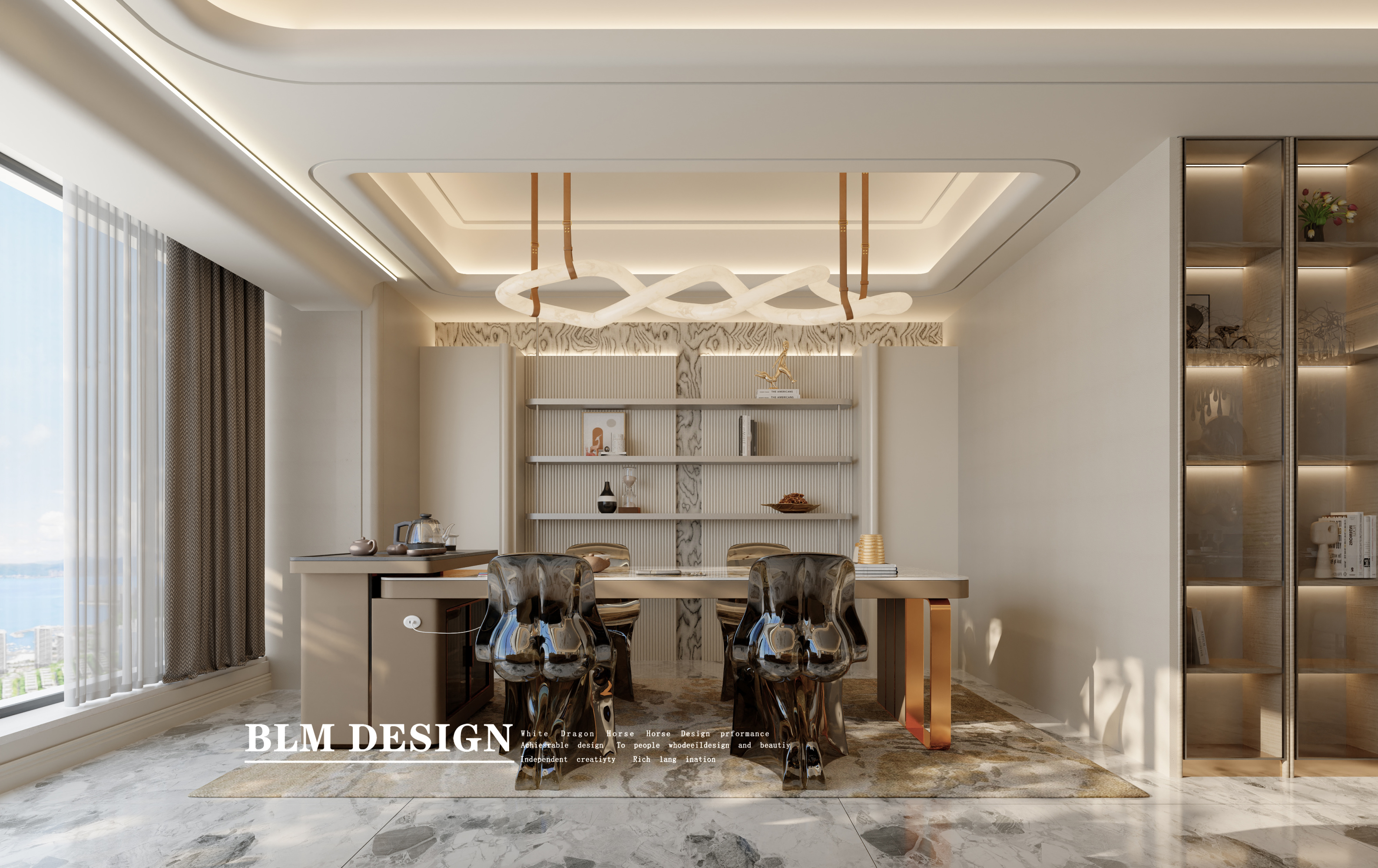 现代轻奢风-白龙马效果图[ID: 115491966]_建e效果图