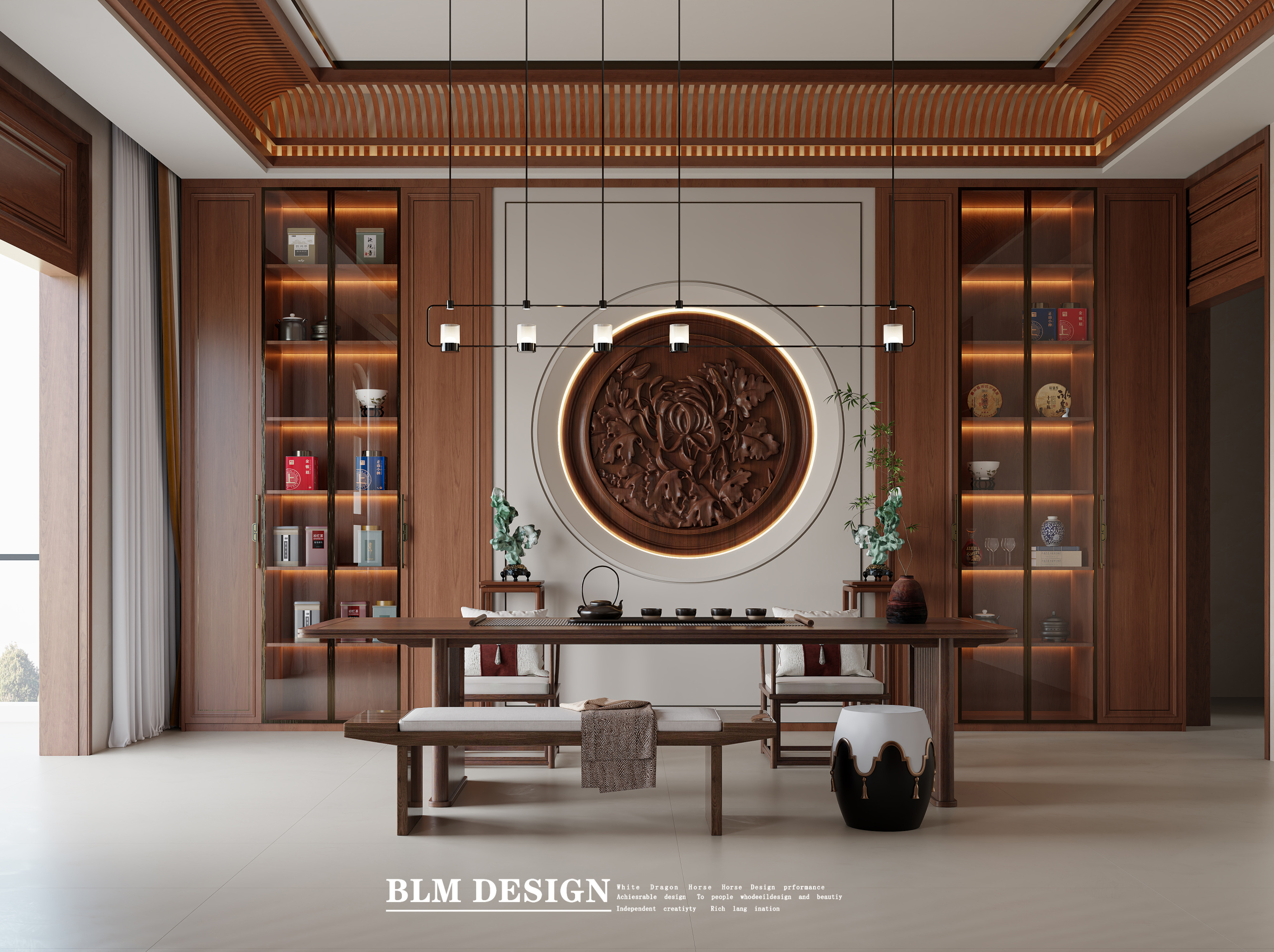 新中式--白龙马效果图[ID: 115491875]_建e效果图