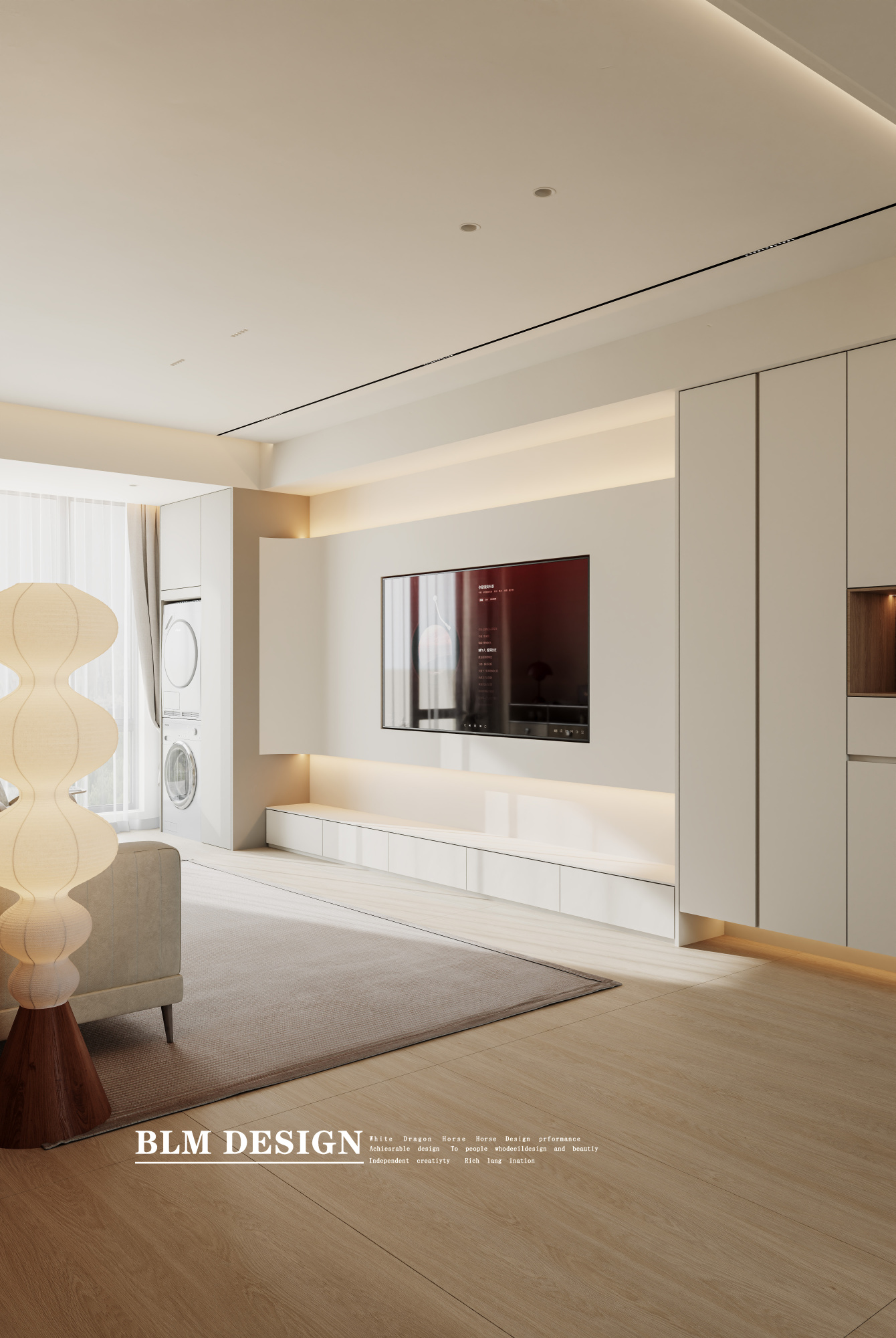 极简奶油风-白龙马效果图[ID: 115491955]_建e效果图