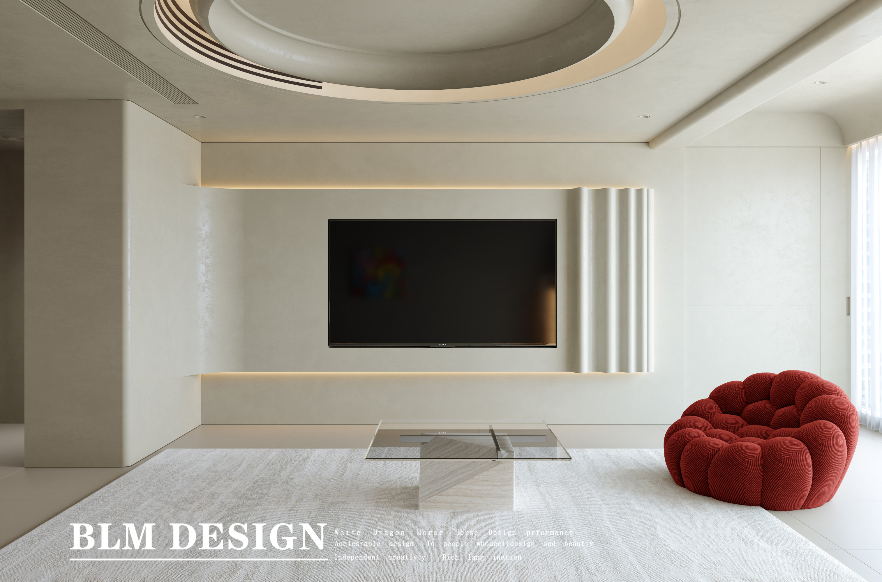 现代极简——白龙马效果图[ID: 115492052]_建e效果图