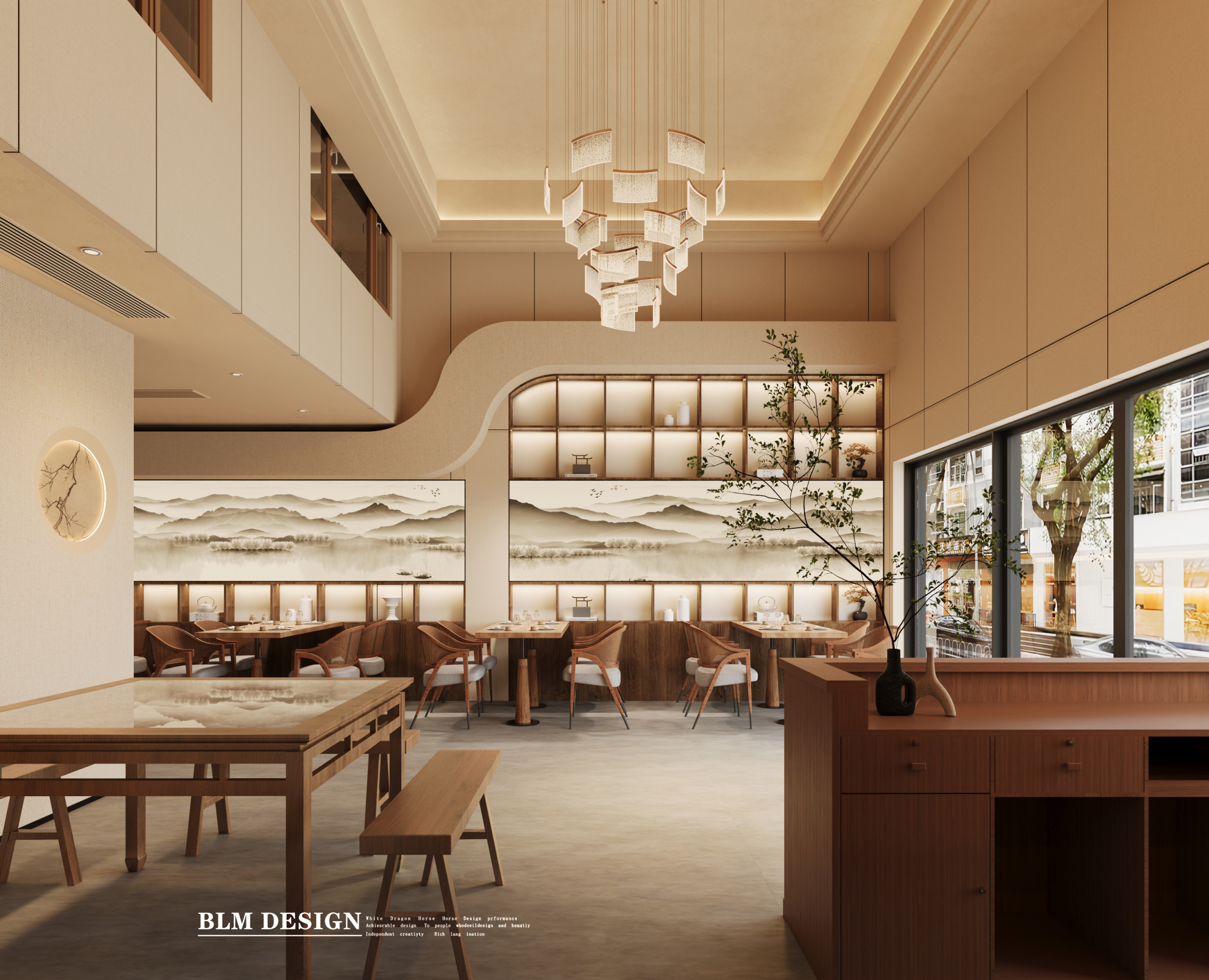 中古风—白龙马效果图[ID: 116212985]_建e效果图