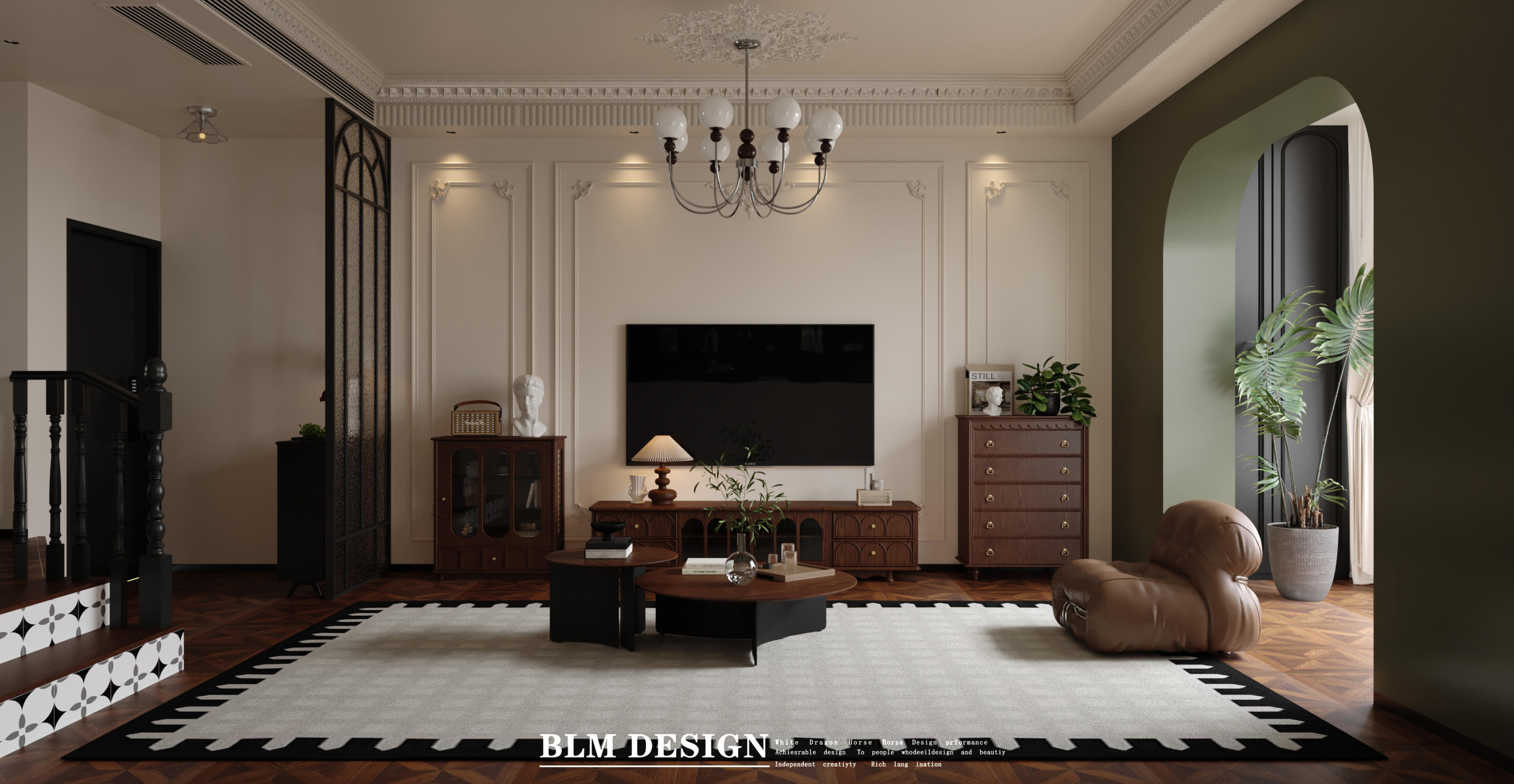 法式家装效果图案例[ID: 116212891]_建e效果图