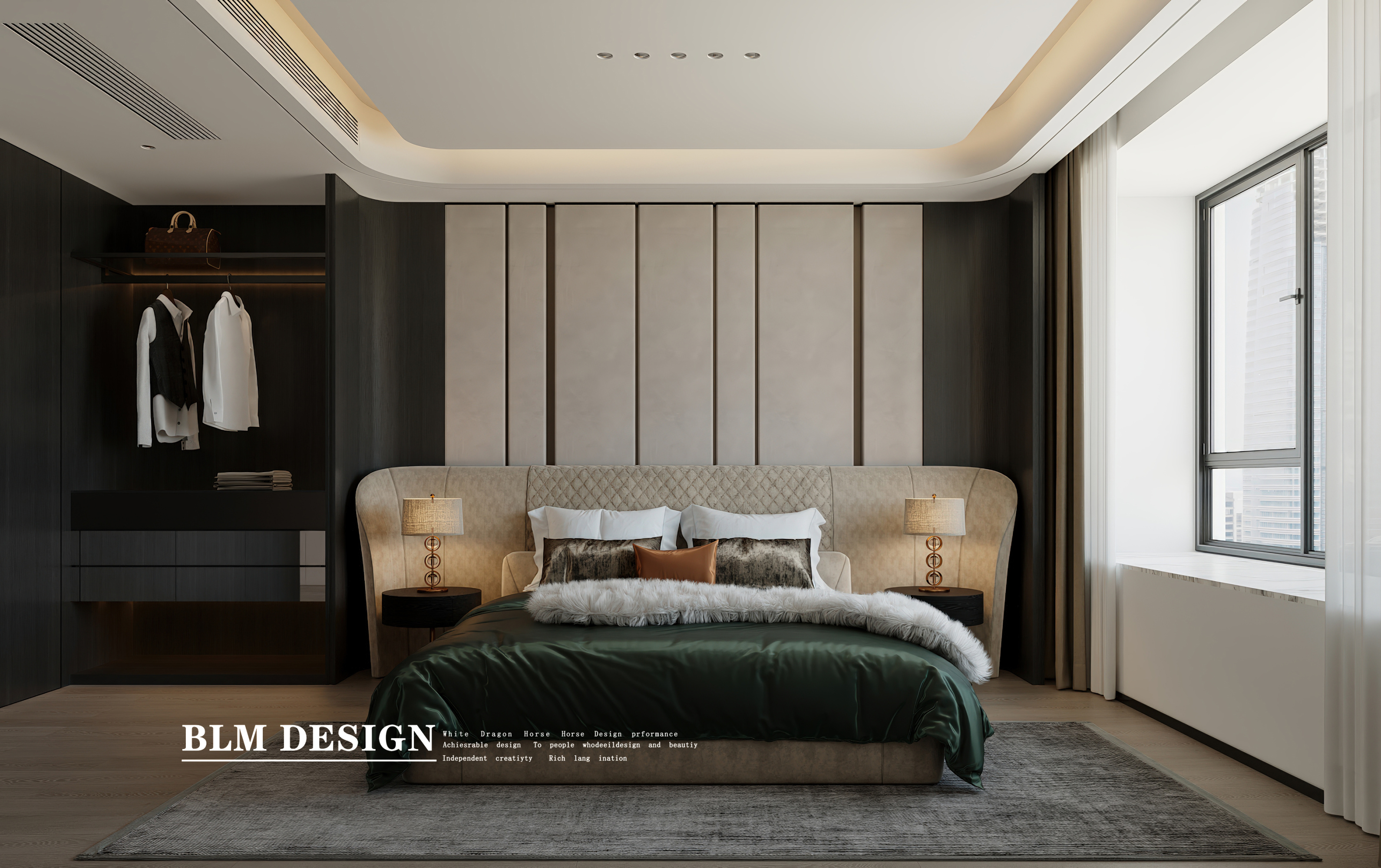 现代轻奢风-白龙马效果图[ID: 116212864]_建e效果图