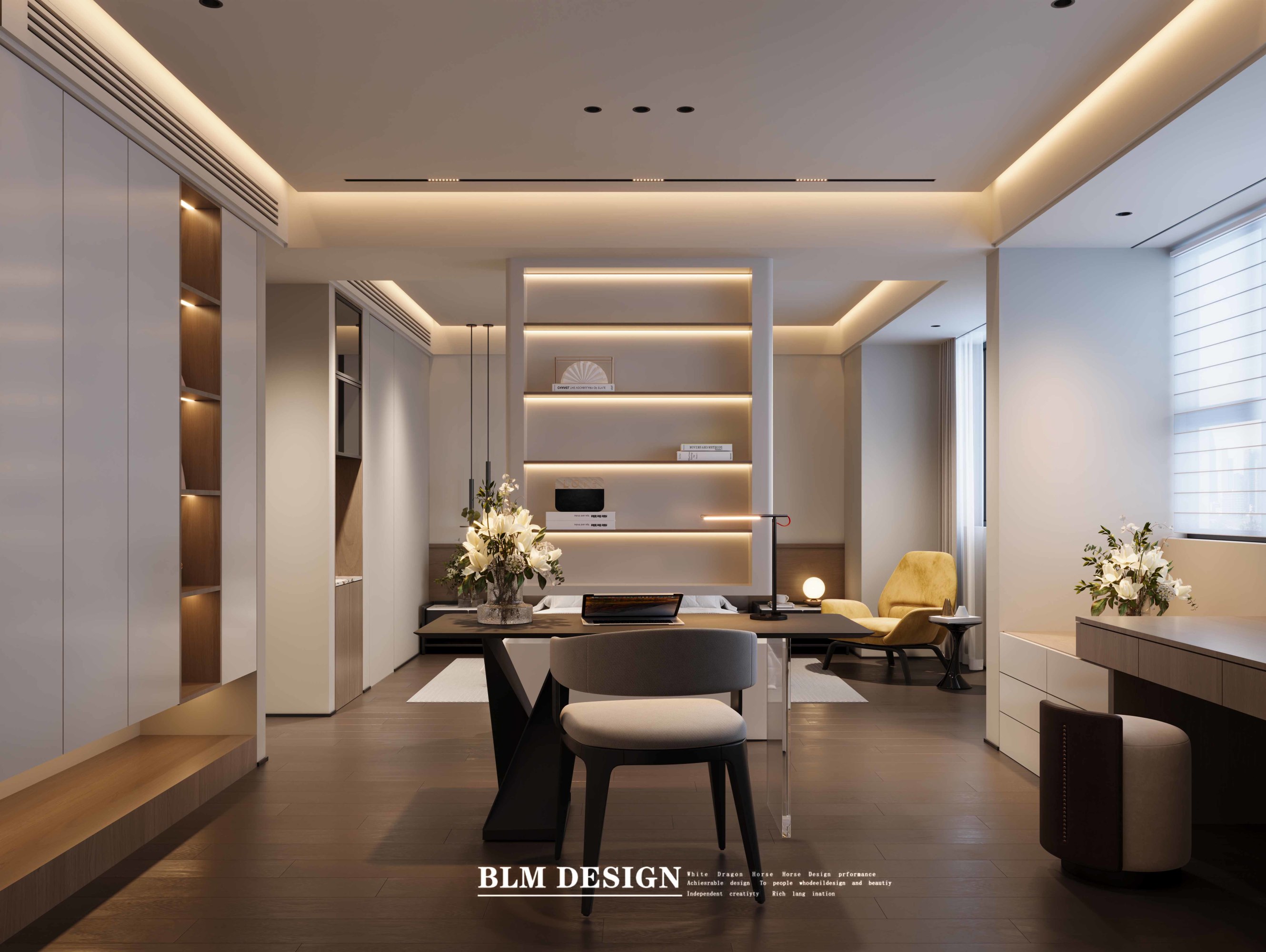 意式轻奢——白龙马效果图[ID: 116212816]_建e效果图