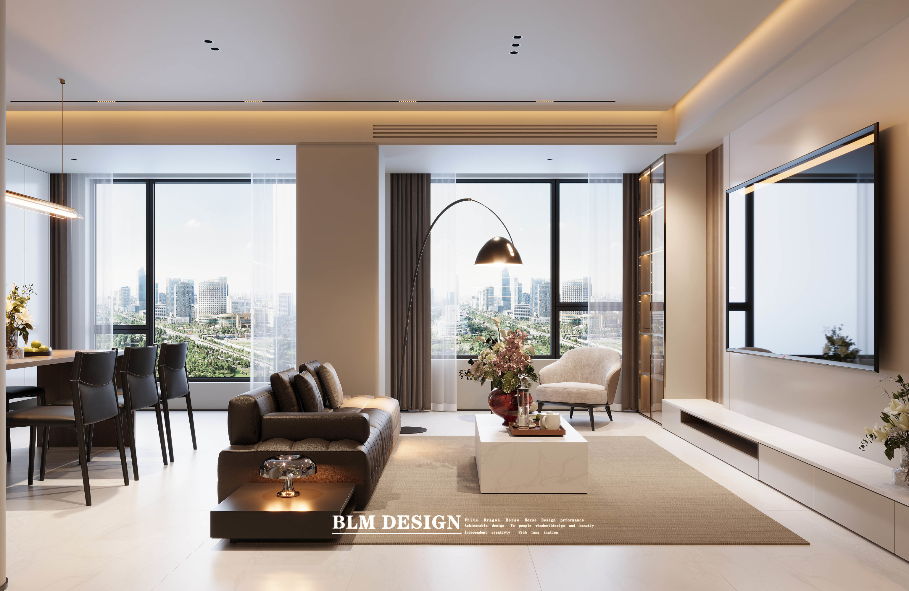 意式轻奢——白龙马效果图[ID: 116212816]_建e效果图