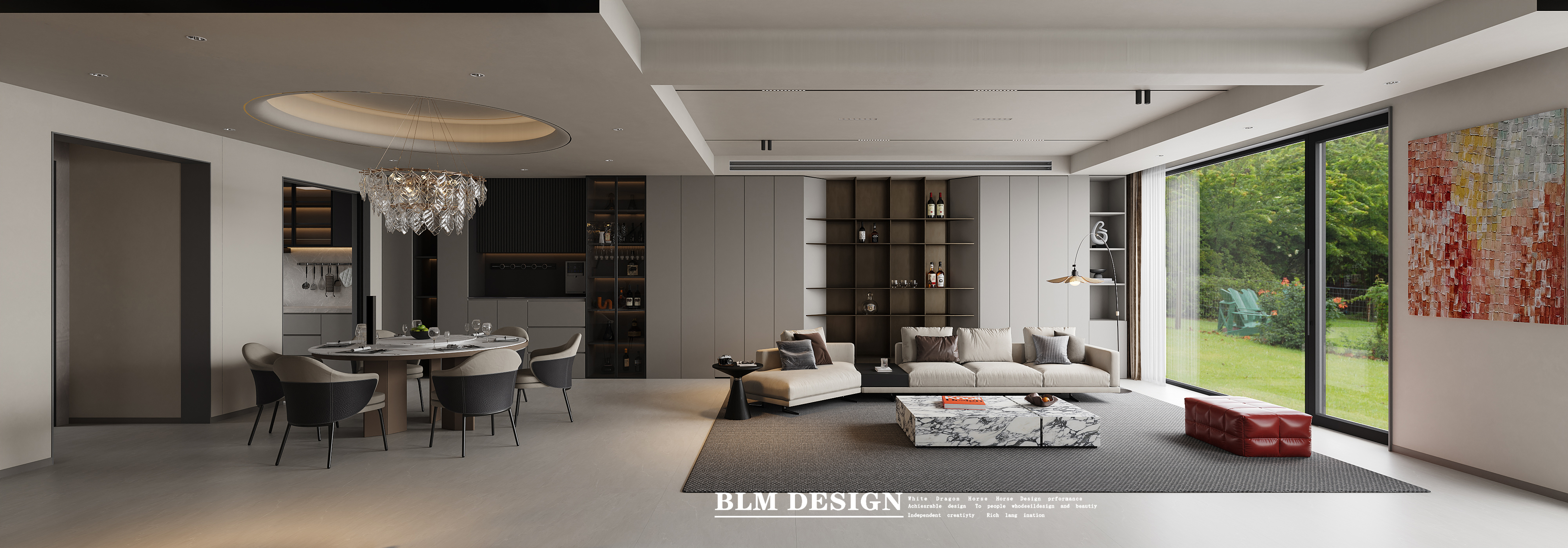现代--白龙马效果图[ID: 116147384]_建e效果图