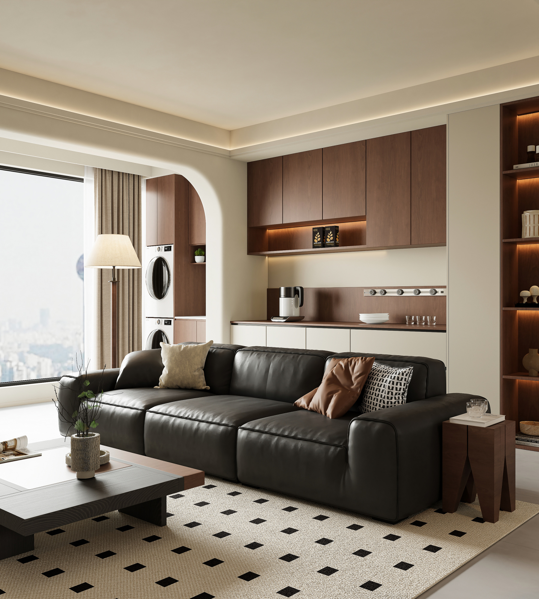 中古风客餐厅———白龙马效果图[ID: 116147211]_建e效果图