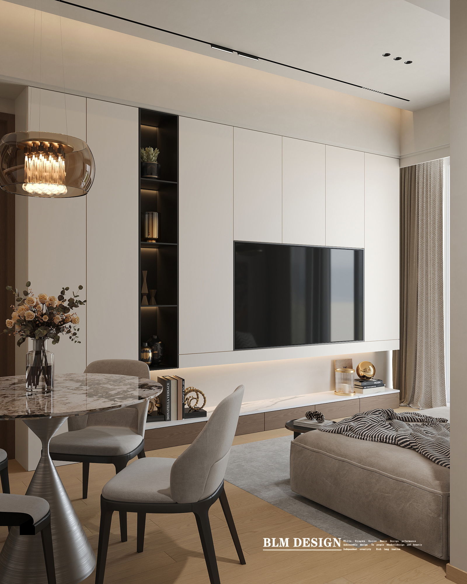 现代--白龙马效果图[ID: 116147404]_建e效果图