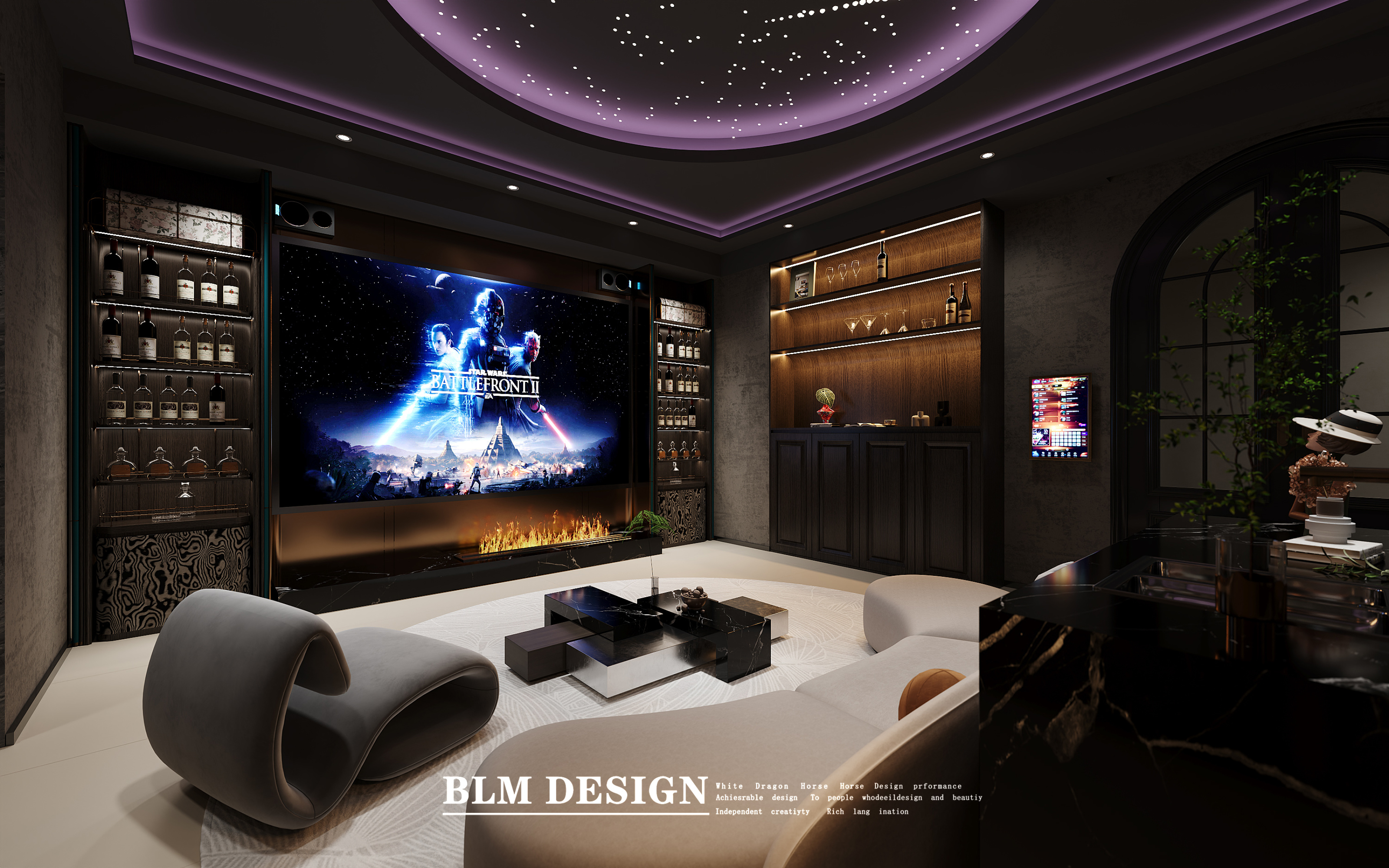 影音室茶室效果图分享[ID: 116147410]_建e效果图