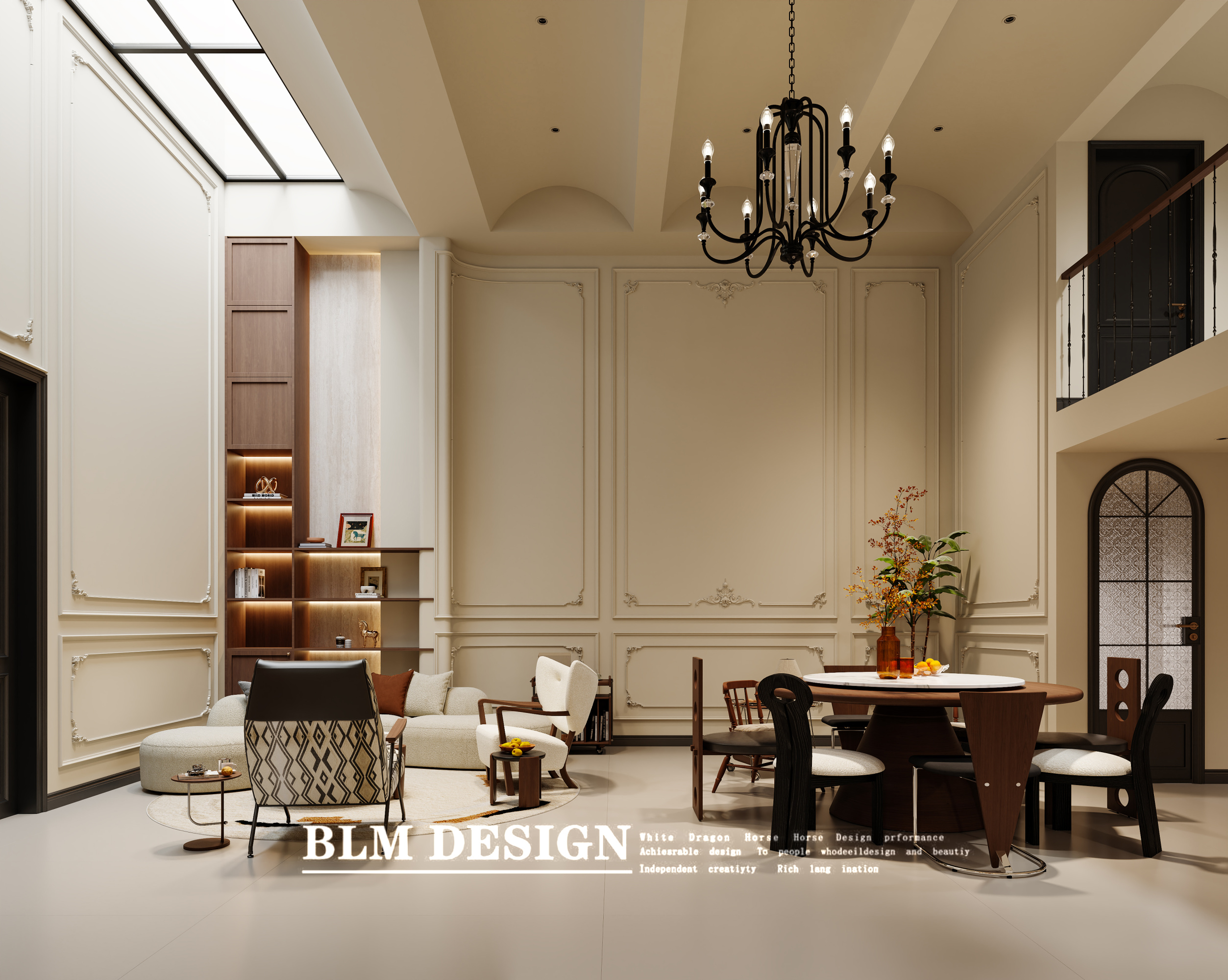 法式中古别墅设计案例分享[ID: 116147413]_建e效果图